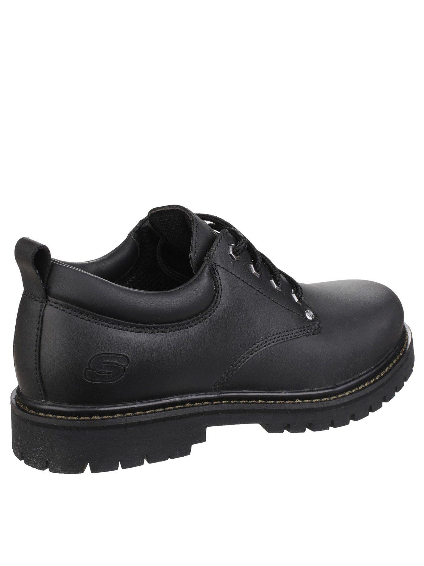 Skechers black cheap oxford shoes