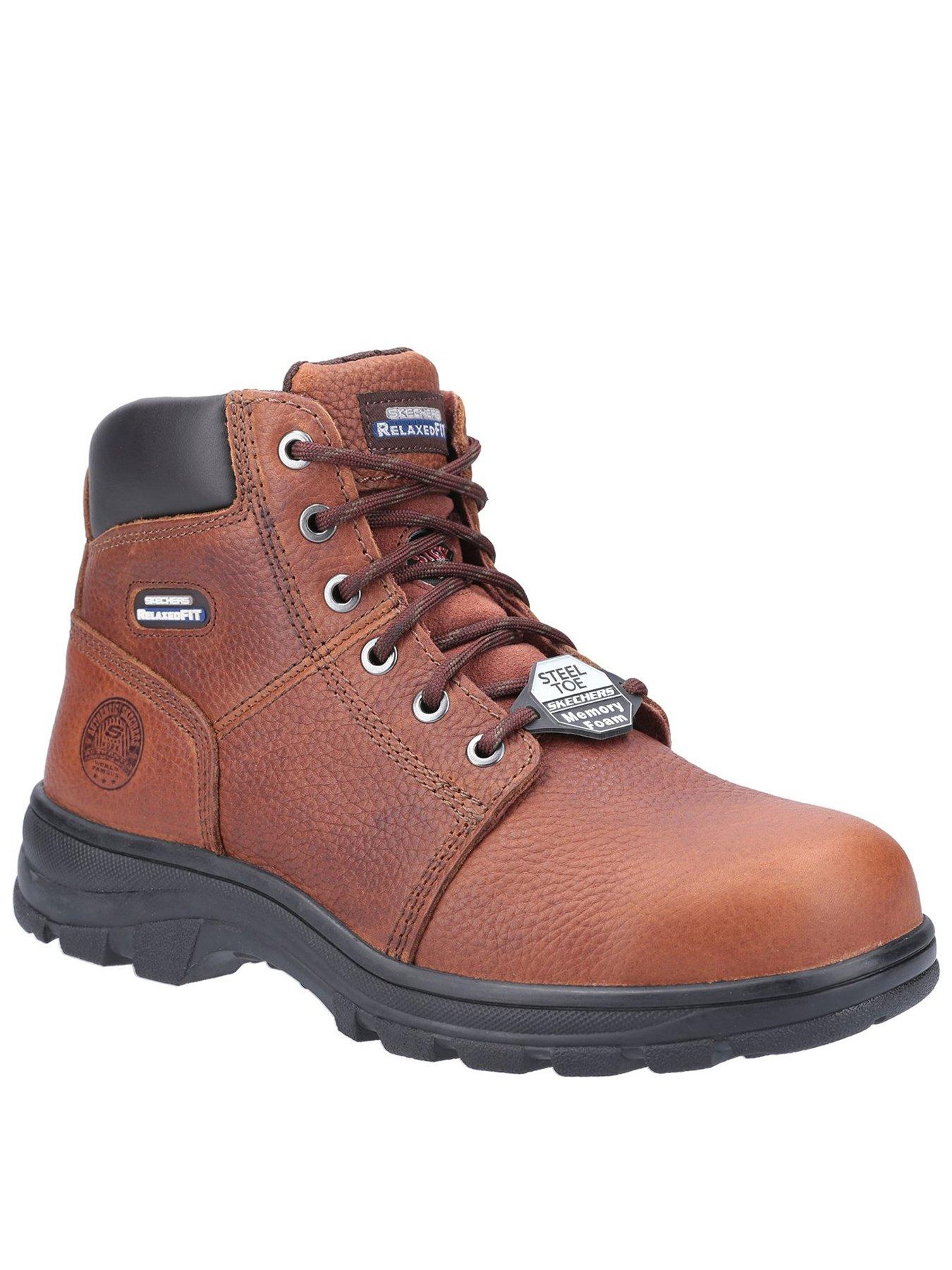 Skechers Workshire St Work Lace Boots - Brown