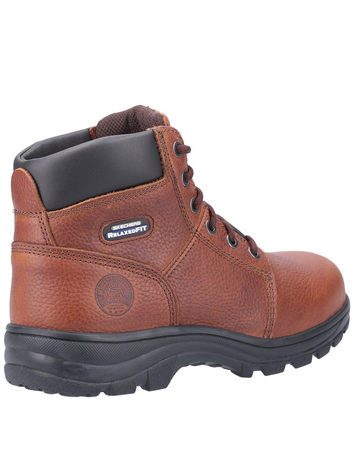 Image 2 of 4 of Skechers Workshire St Work Lace Boots - Brown