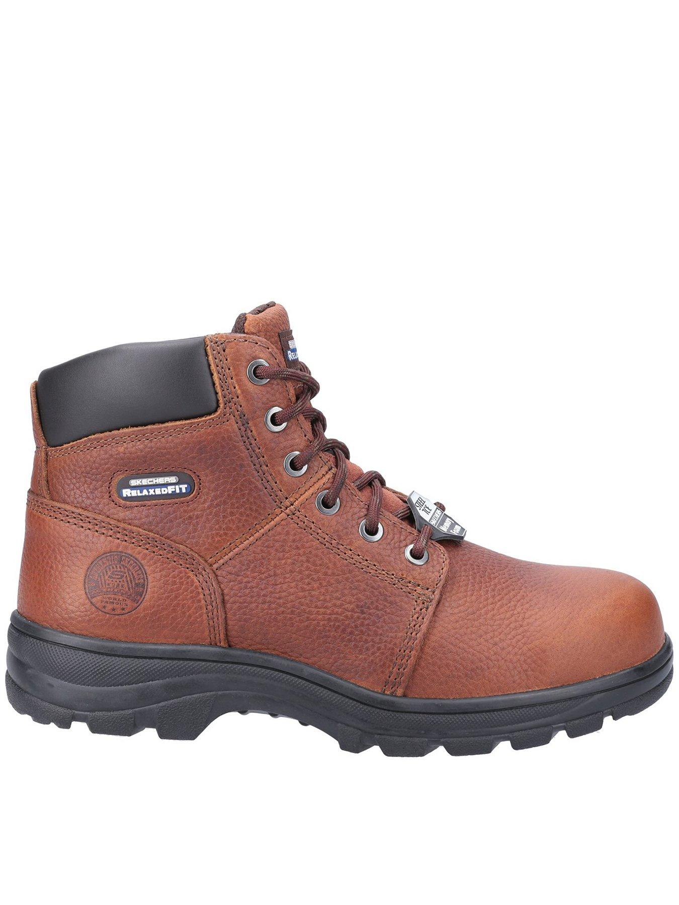 Image 3 of 4 of Skechers Workshire St Work Lace Boots - Brown