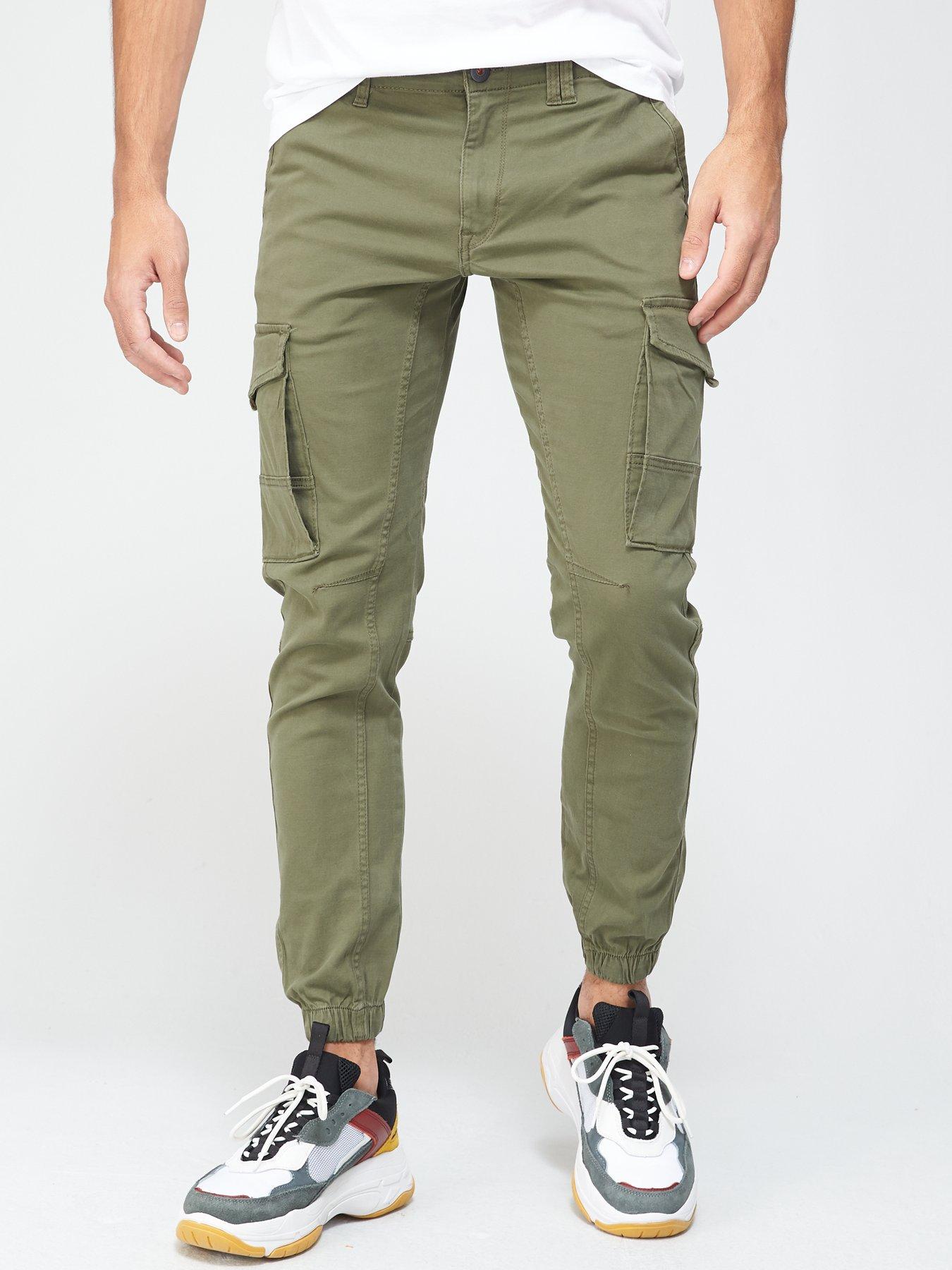 skinny cuffed cargo pants