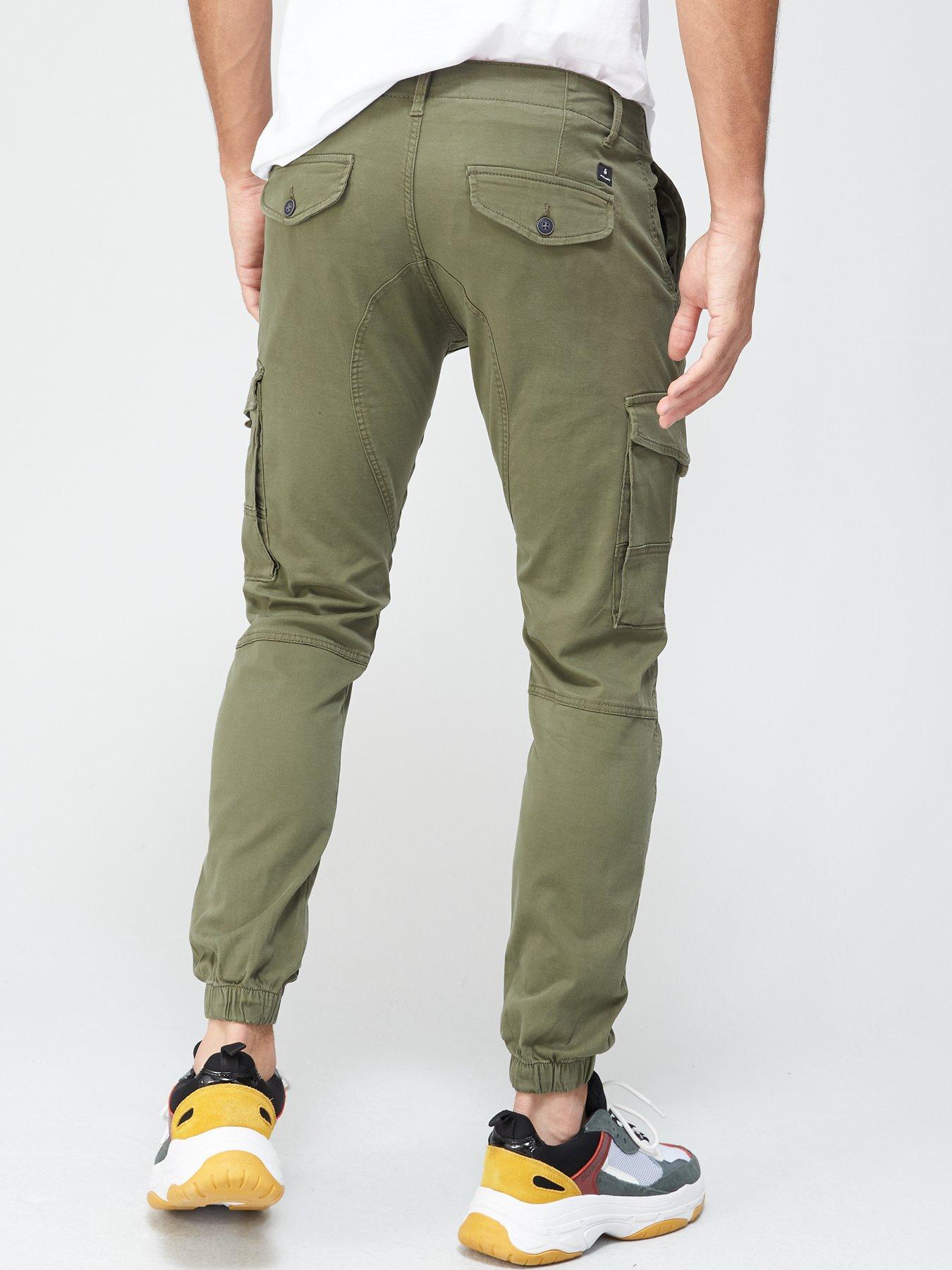 skinny cuffed cargo pants