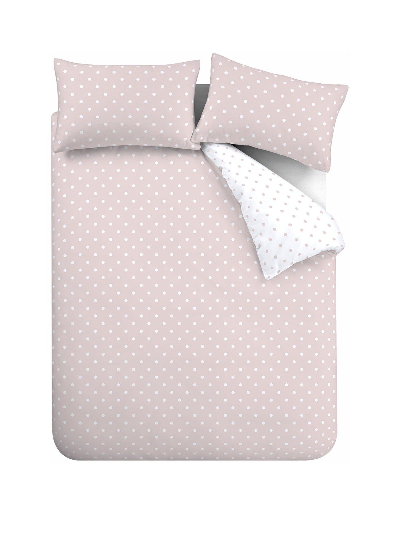 Catherine Lansfield Brushed Cotton Spot Duvet Cover Set very.co.uk