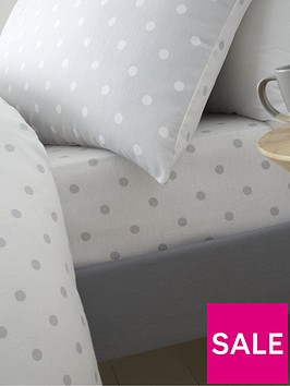 catherine-lansfield-brushed-cotton-spot-fitted-sheet
