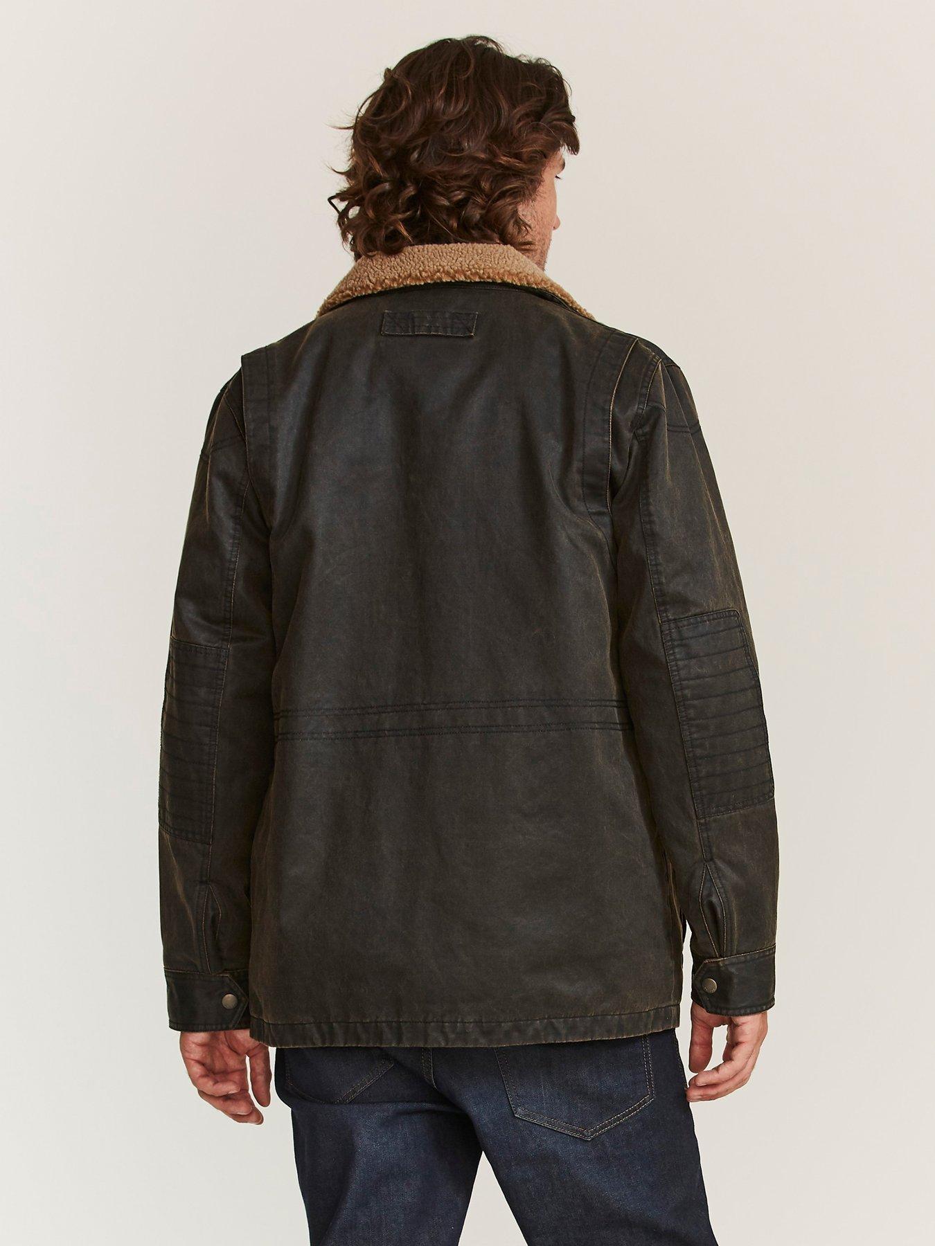 fat face wax jacket mens