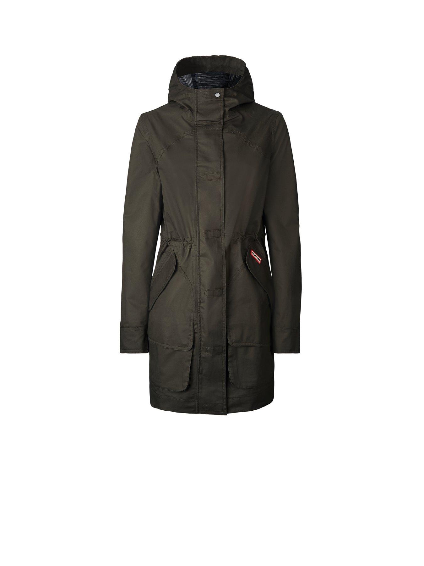 hunter cotton hunting coat olive