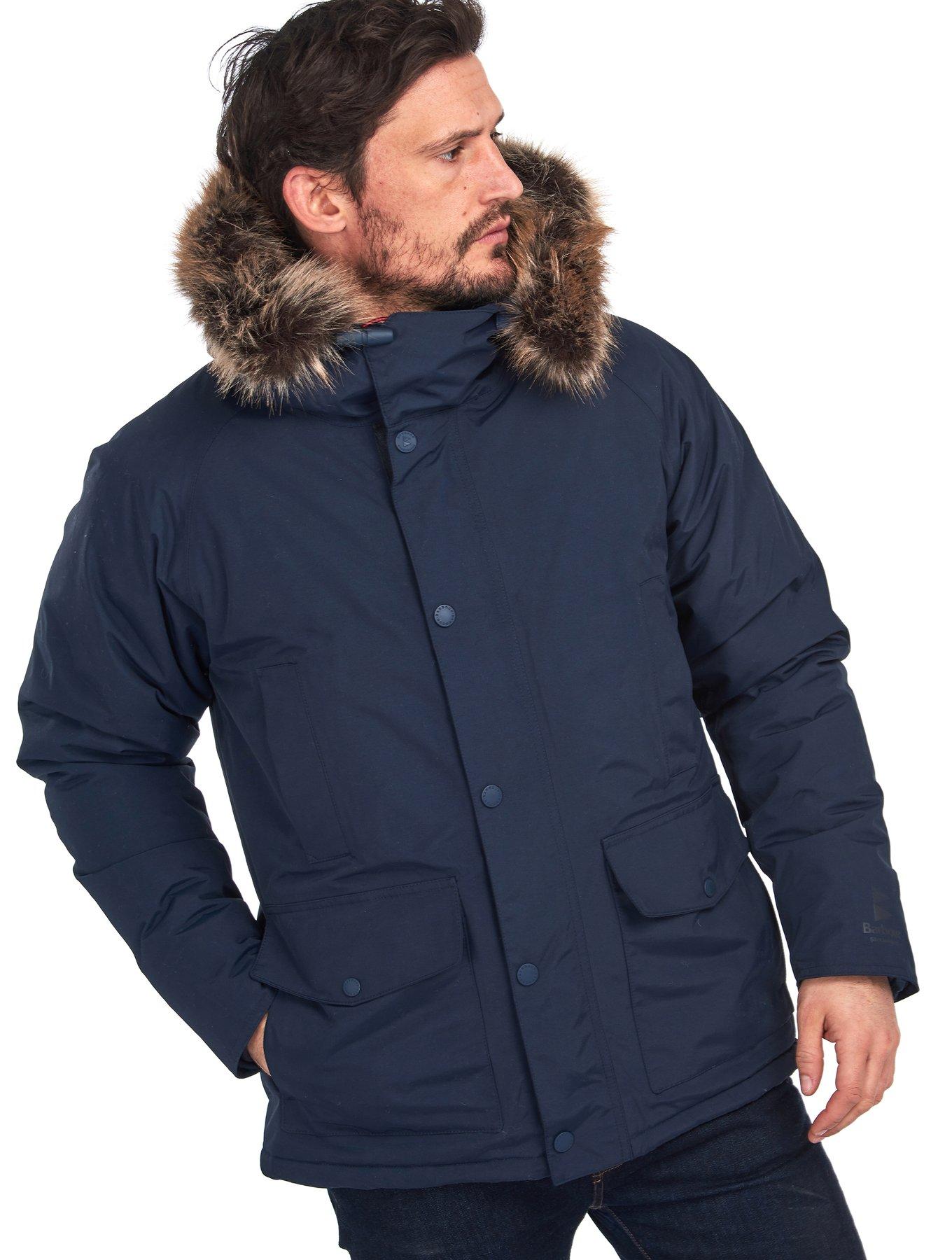 Barbour Gremble Parka - Navy | very.co.uk