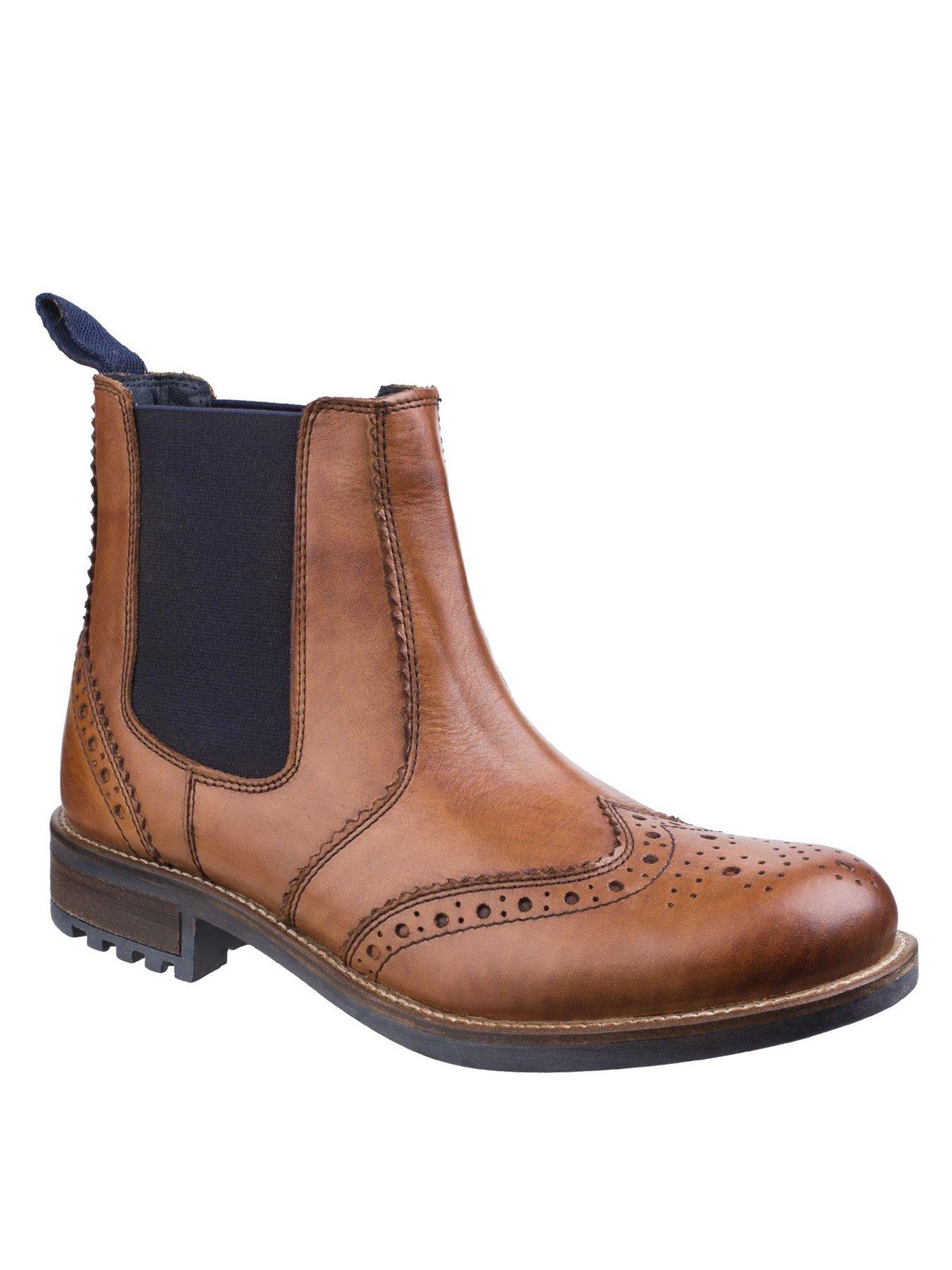 Shoes & boots Cirencester Leather Brogue Boots - Tan