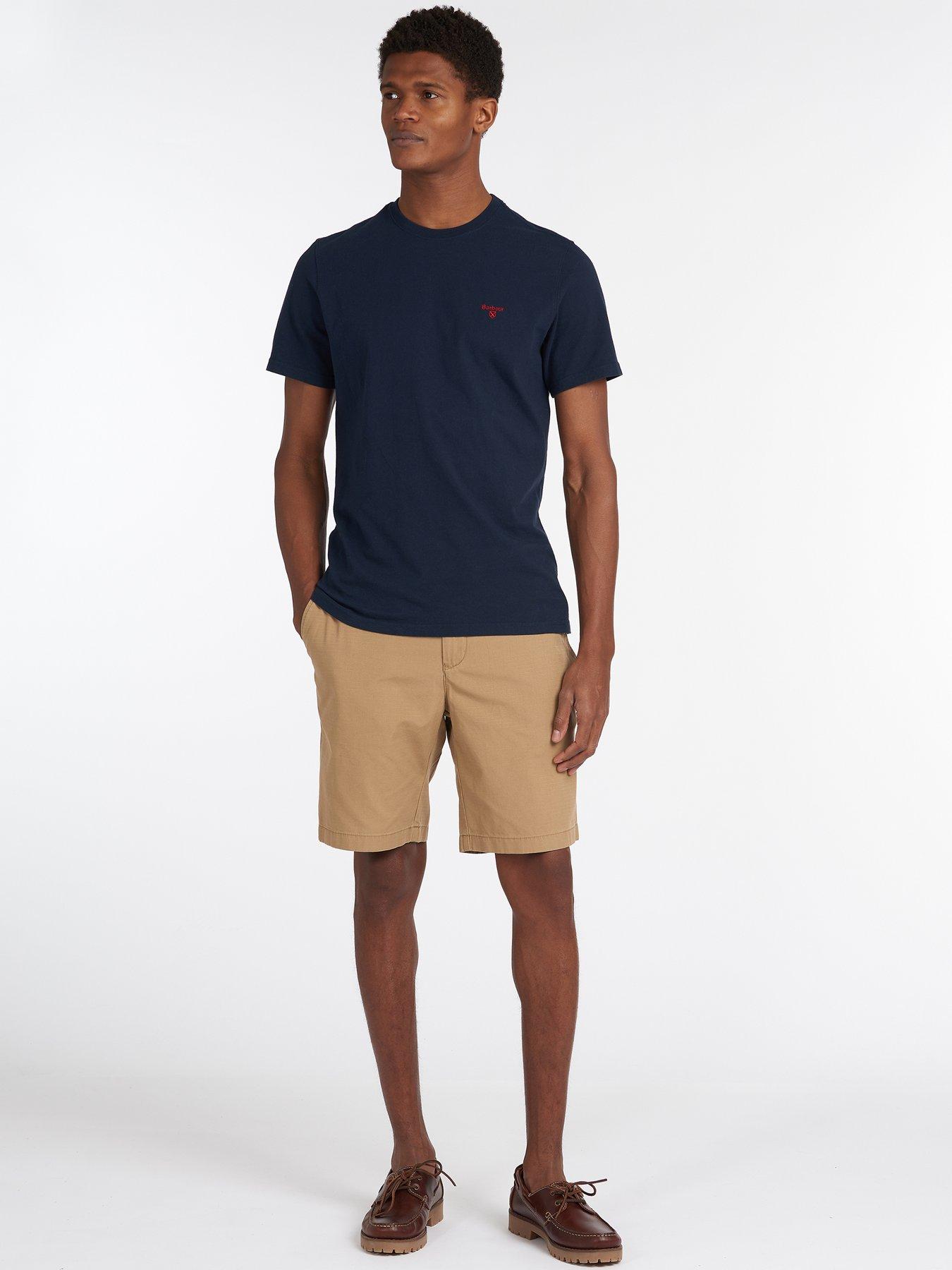 Image 3 of 4 of Barbour Short Sleeve Essential Sports Logo T-Shirt - Navy
