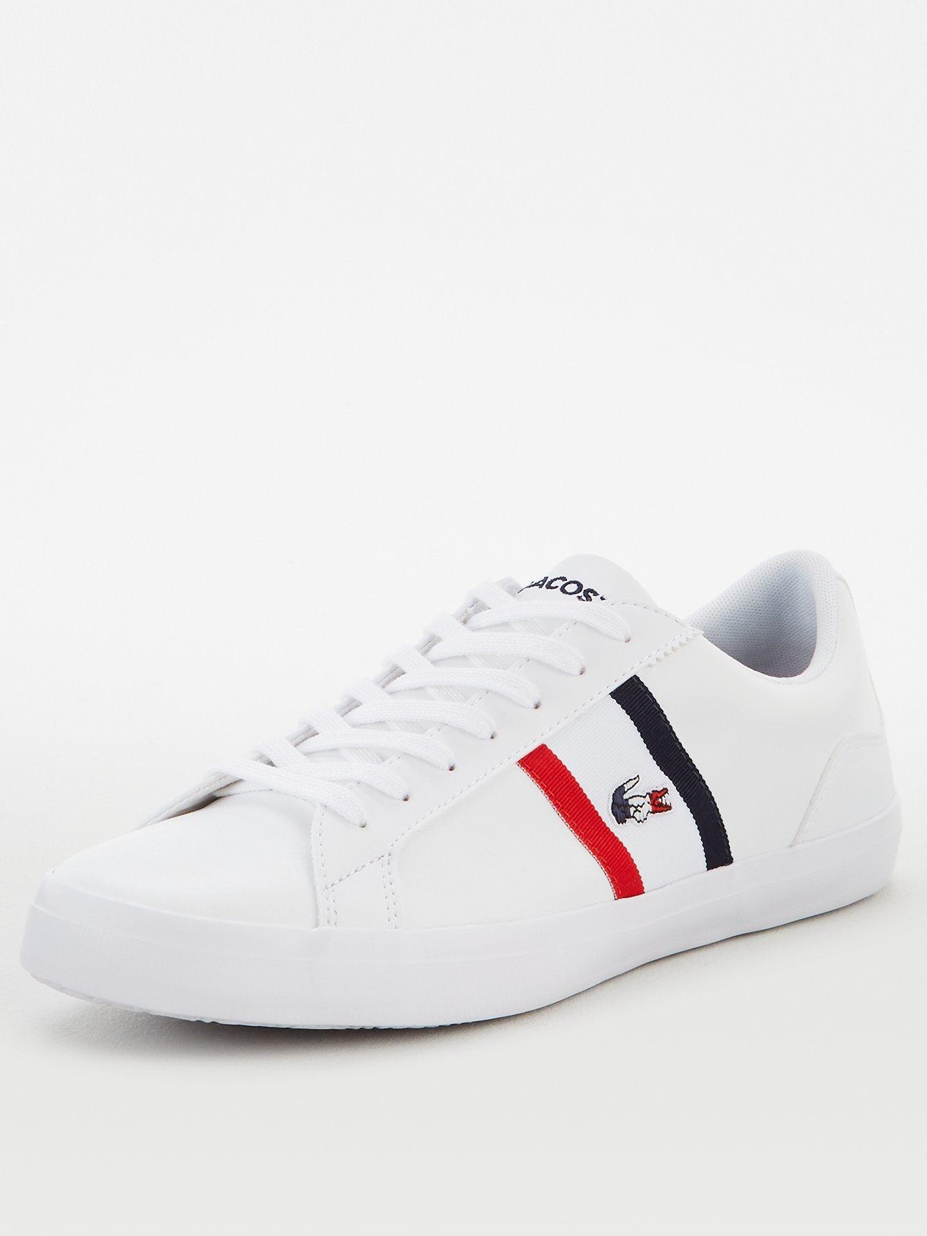 lacoste lerond leather trainers