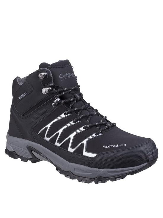 front image of cotswold-abbeydale-mid-walking-boots-black