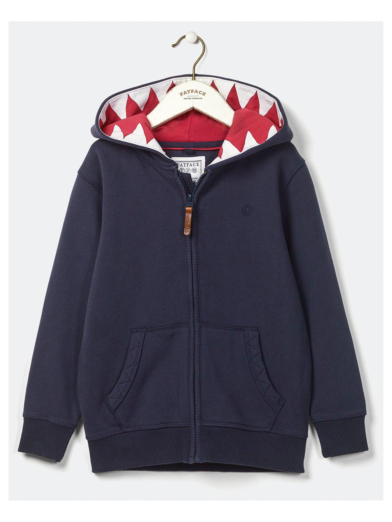 fat face shark hoodie