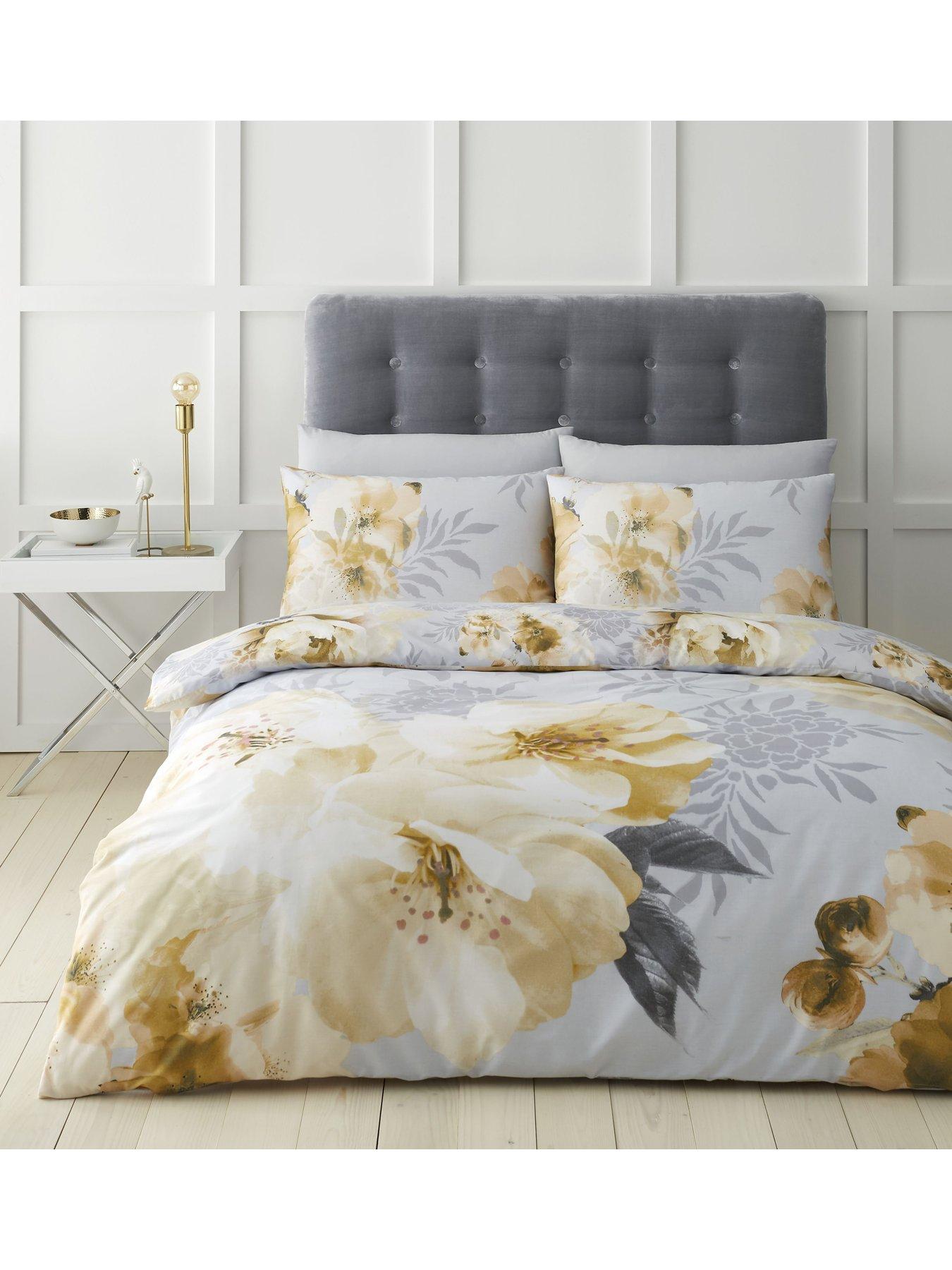 Catherine Lansfield Dramatic Floral Duvet Cover Set very.co.uk