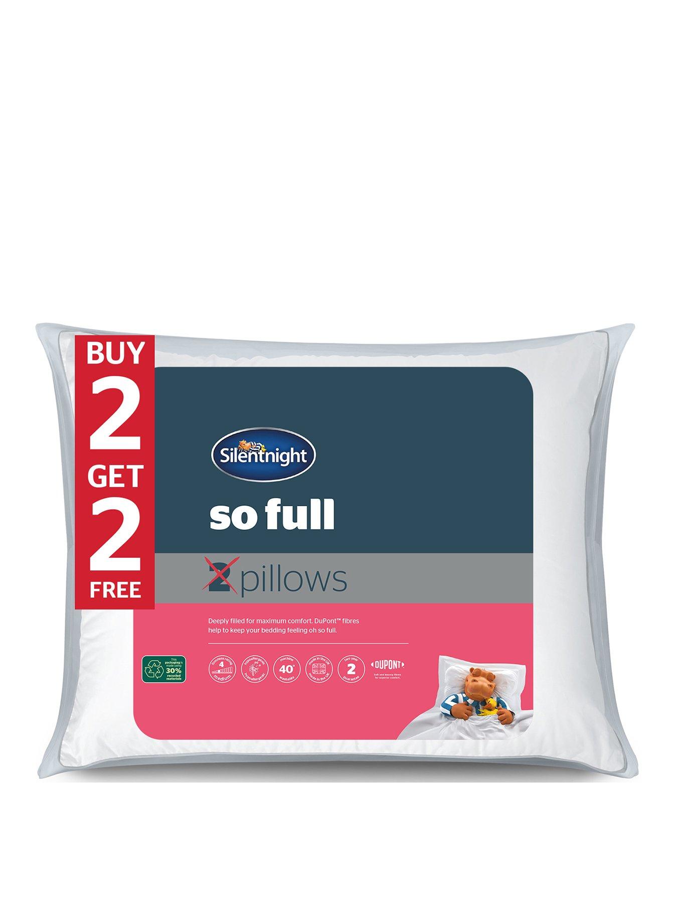 Silentnight So Full Pillow Pack  Set of 2 with 2 extra completely FREE! - White