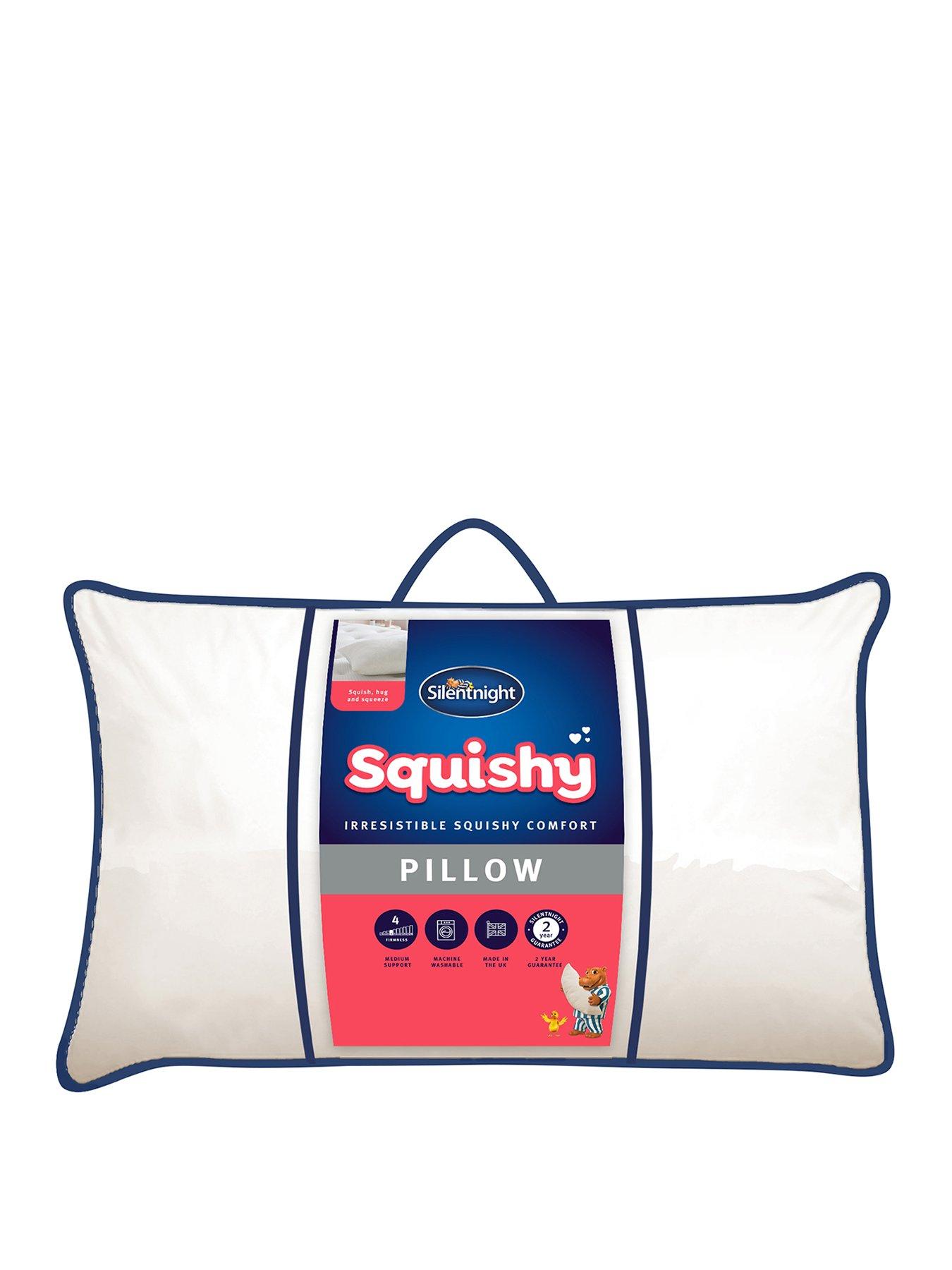 Product photograph of Silentnight Squishy Pillow - White from very.co.uk