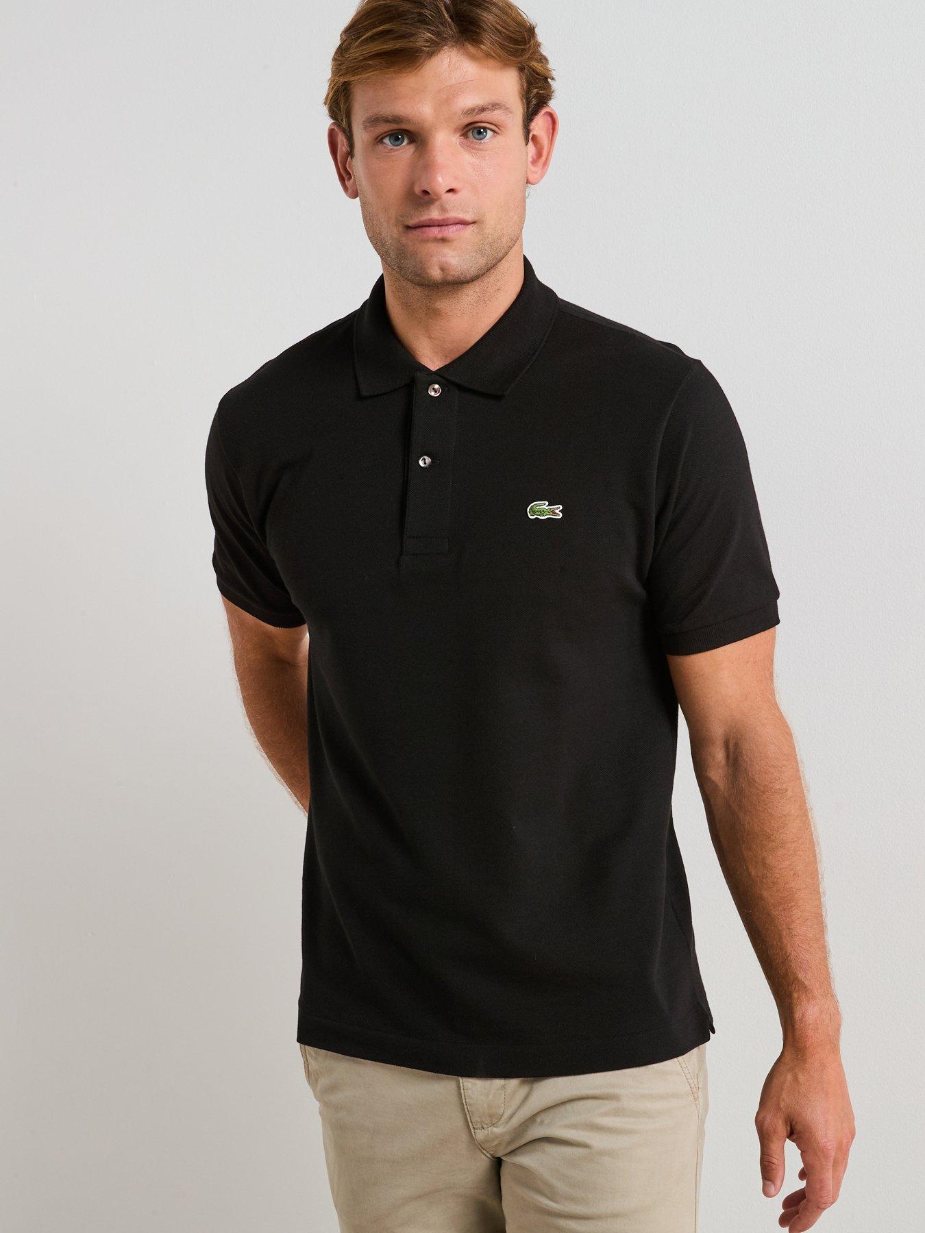 Lacoste L12.12 Classic Fit Piqué Polo Shirt - Black