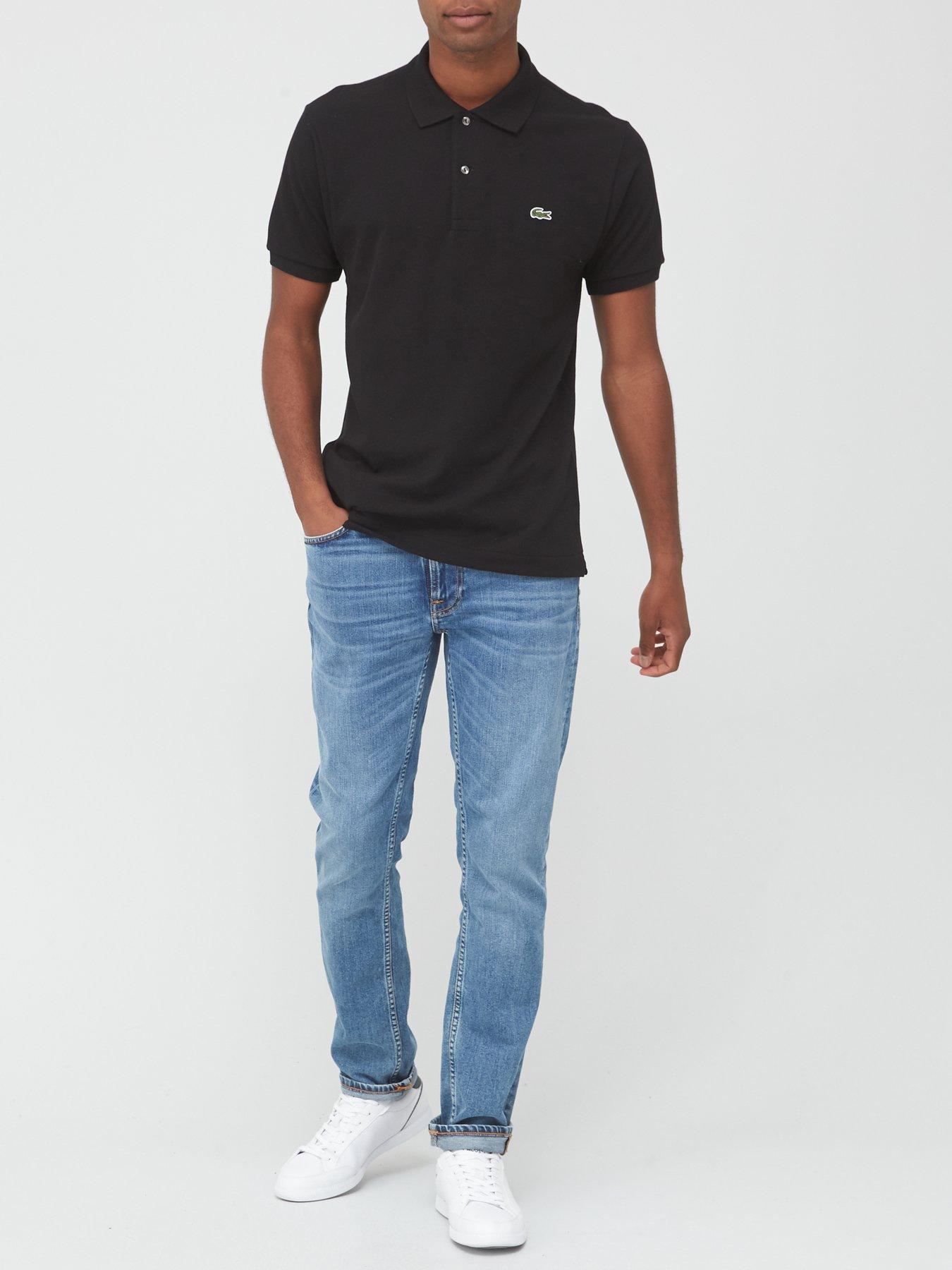 Lacoste Classic L.12.12 Pique Polo Shirt - Black | Very.co.uk