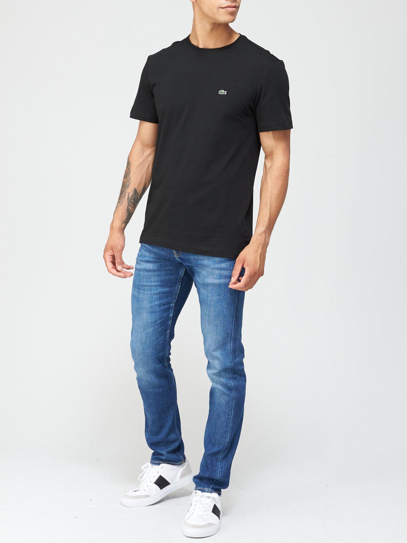 Lacoste Cotton Small Logo T Shirt - Black