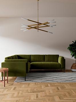 Swoon Munich Fabric 5 Seater Corner Sofa