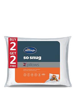 Product photograph of Silentnight So Snuggly Pillows Buy 2 Get 2 Free - White from very.co.uk