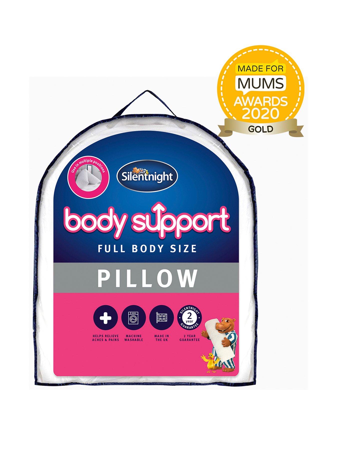 Product photograph of Silentnight Body Support Full Body Size Pillow - White from very.co.uk