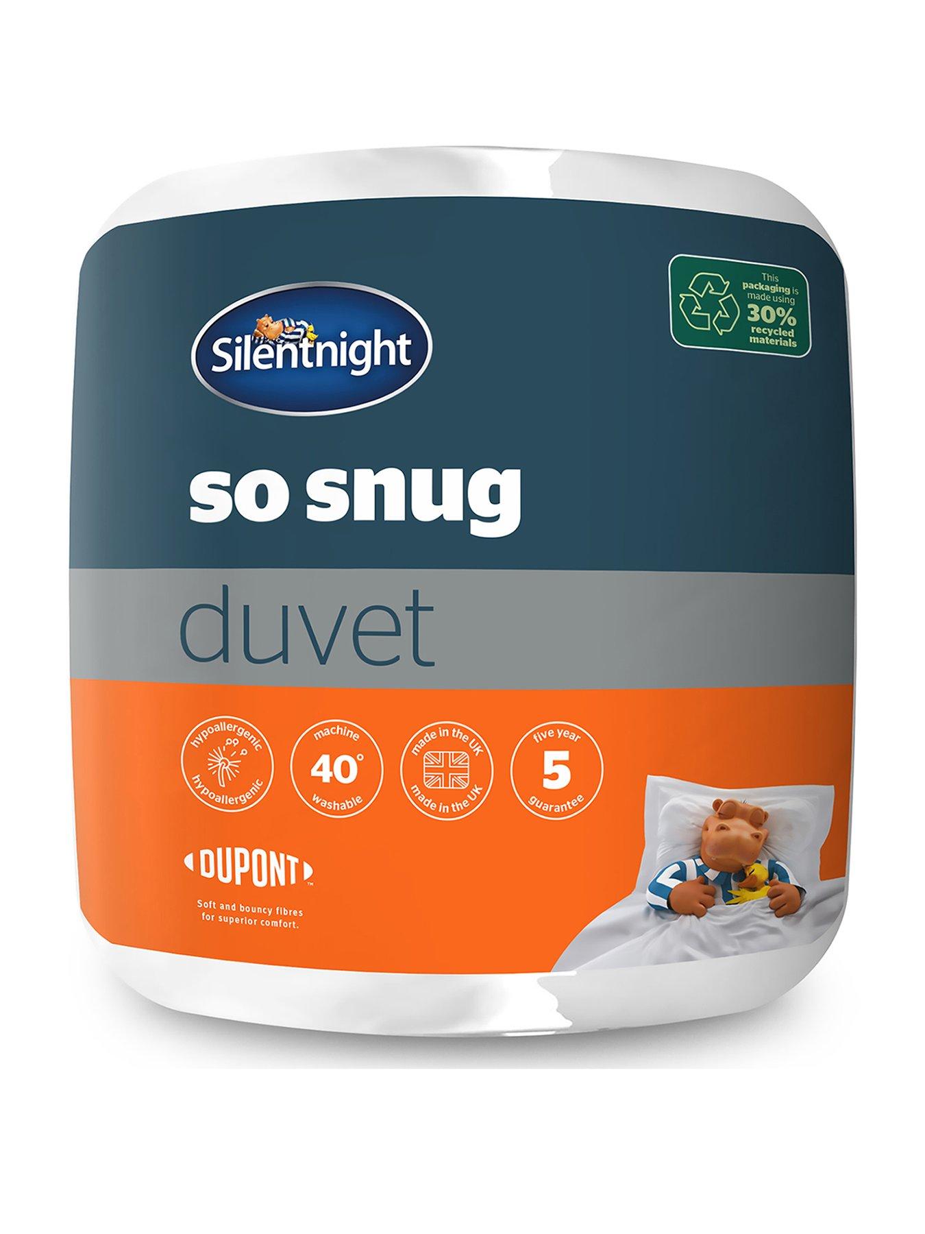 Product photograph of Silentnight So Snug 15 Tog Duvet - White from very.co.uk