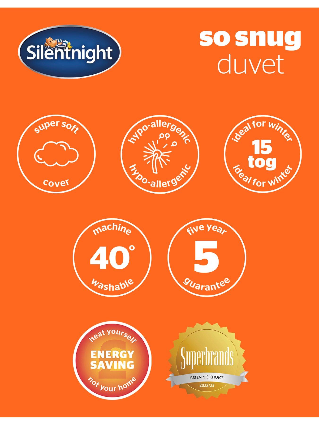 Image 7 of 7 of Silentnight So Snug 15 Tog Duvet - White