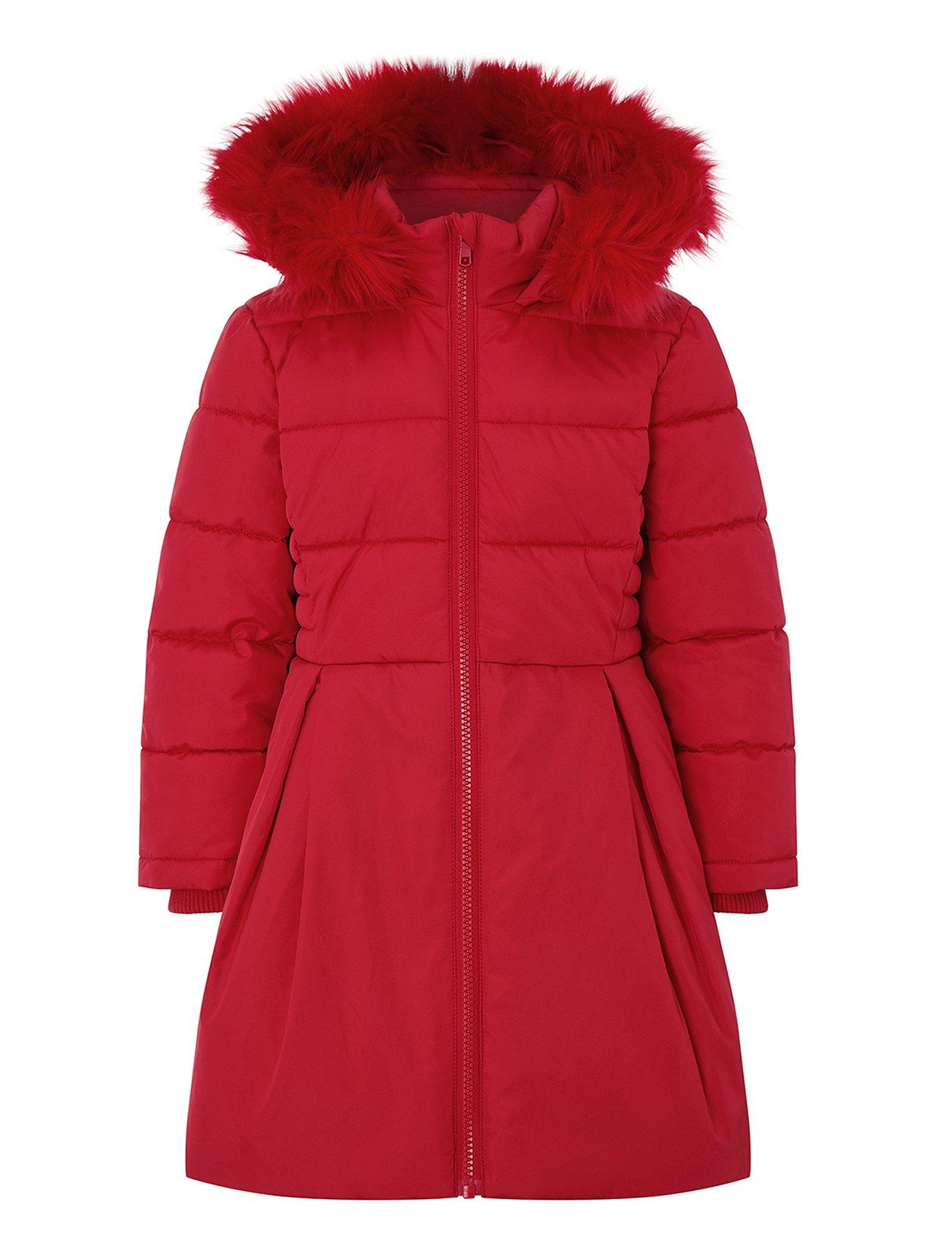 monsoon navy girls coat
