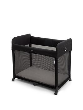 Product photograph of Bugaboo Stardust Travel Cot - Black from very.co.uk