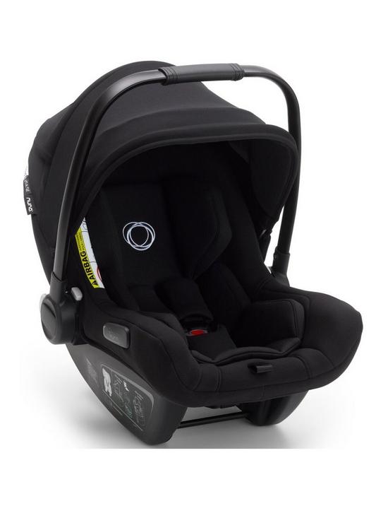 front image of bugaboo-turtle-air-by-nuna-car-seat-black