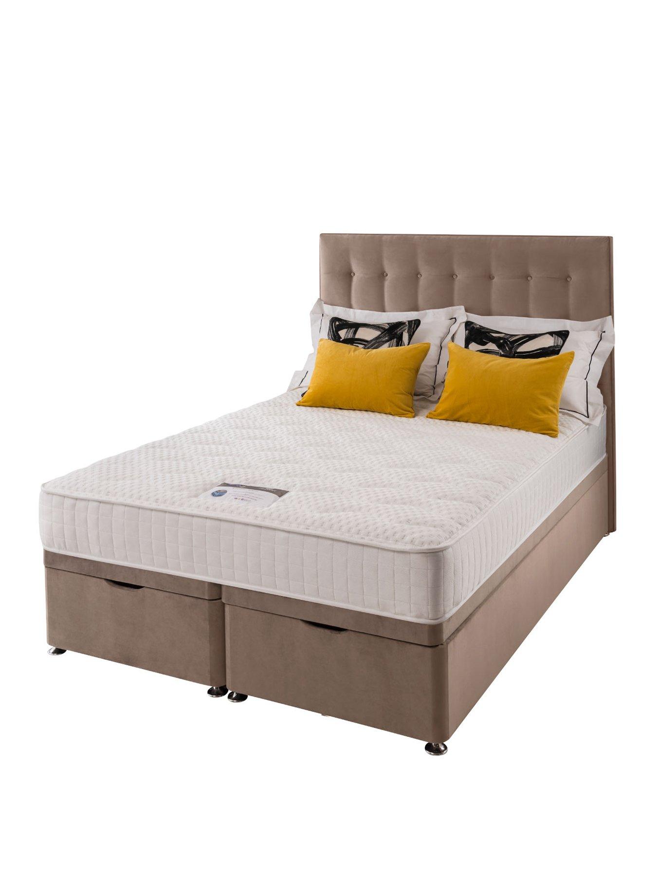 Image 2 of 7 of Silentnight 1000 Pocket Memory Pillowtop&nbsp;Ottoman Bed with Headboard - Medium