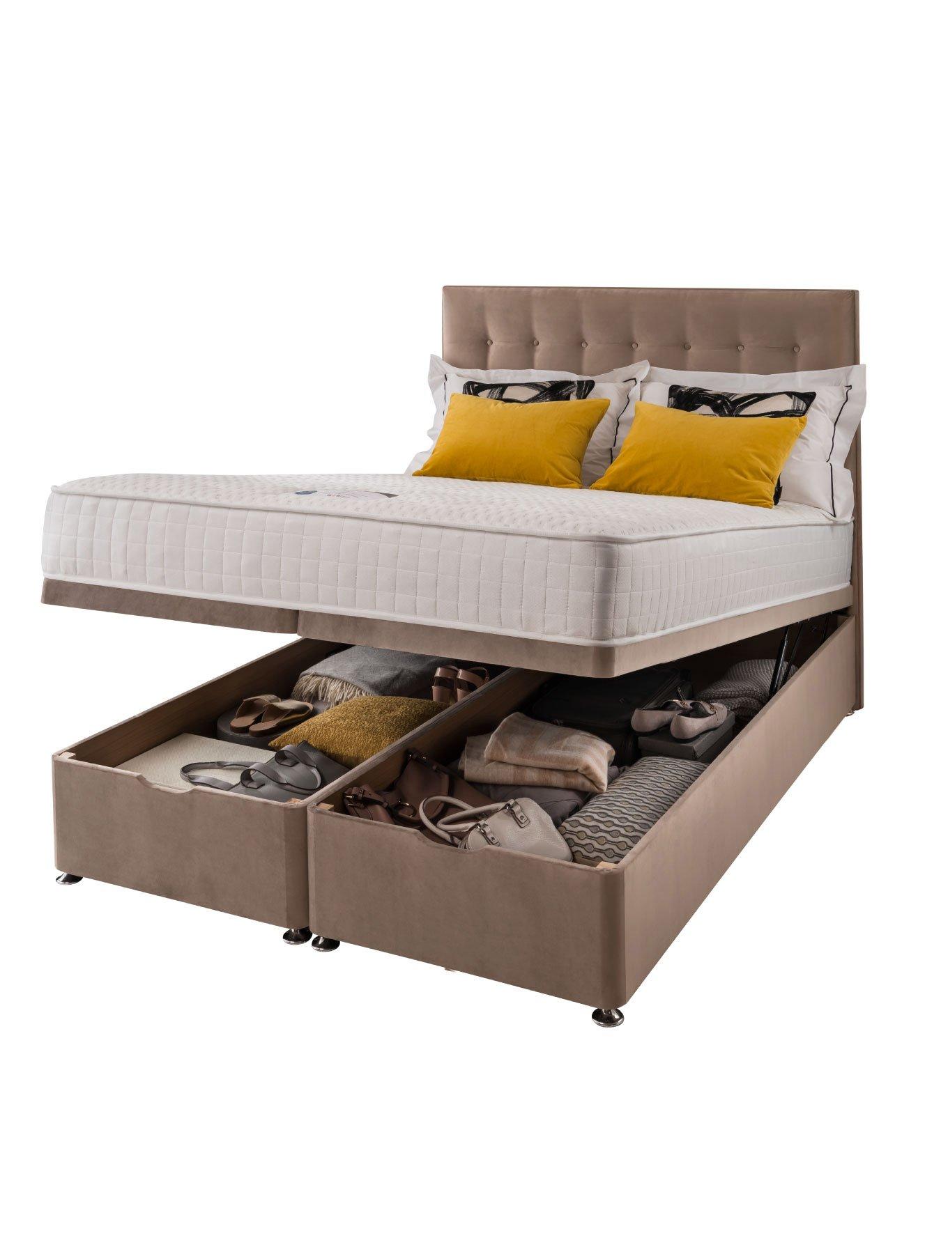 Image 3 of 7 of Silentnight 1000 Pocket Memory Pillowtop&nbsp;Ottoman Bed with Headboard - Medium