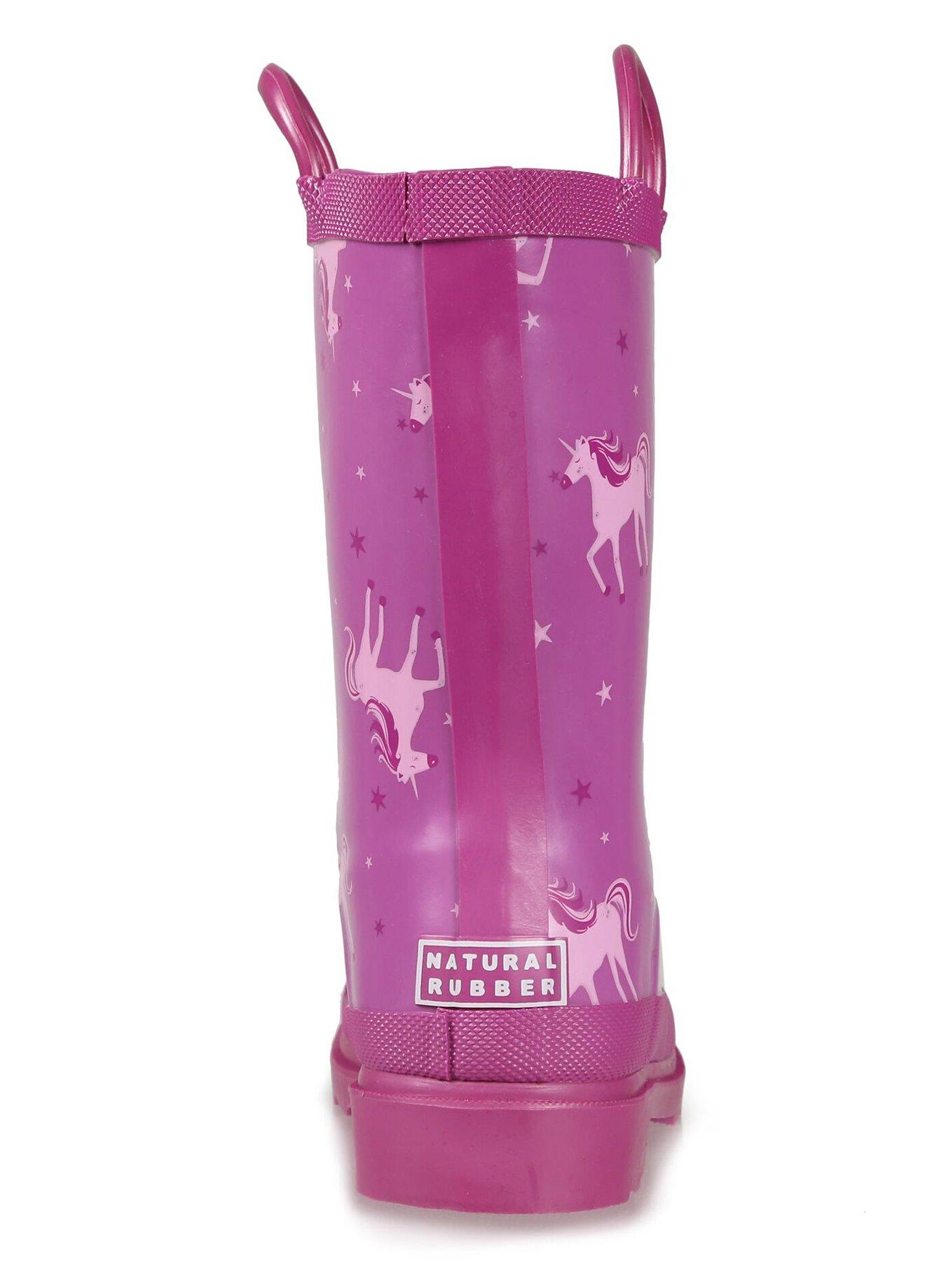 Regatta Kids Minnow Wellies Unicorn Light Purple Very