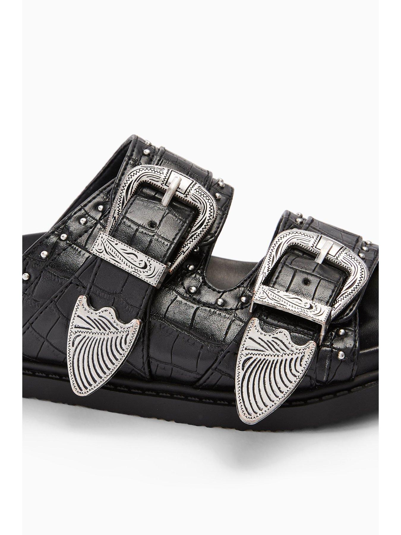 wide fit footbed sandals