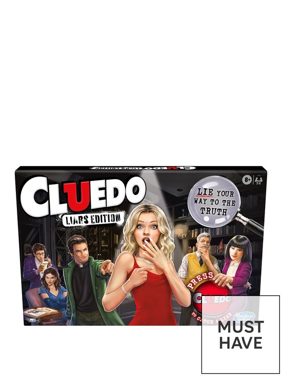 front image of cluedo-liars-edition-game-from-hasbro-gaming