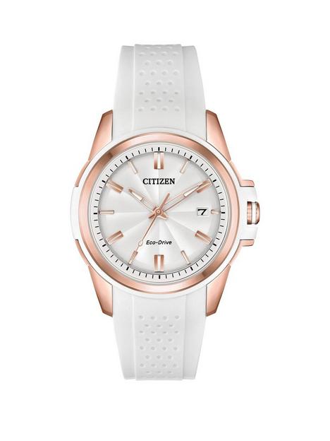 citizen-eco-drive-white-and-rose-gold-date-dial-white-silicone-strap-ladies-watch