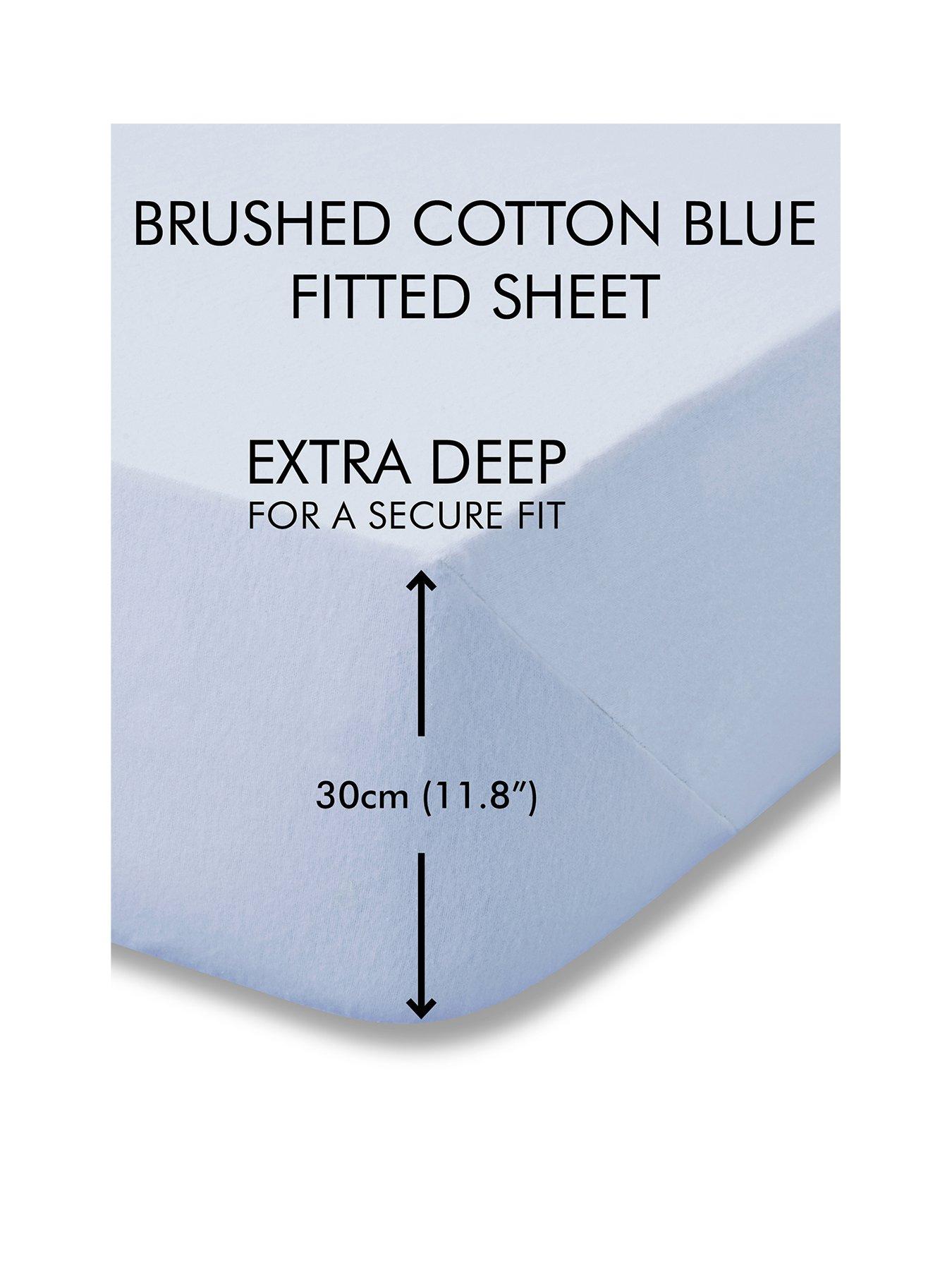 Catherine Lansfield Soft N Cosy Brushed Cotton Extra Deep King Size ...