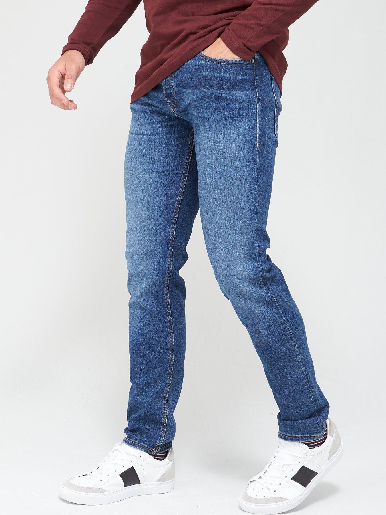 Men Mike Regular Fit Washed Jeans - Mid Blue