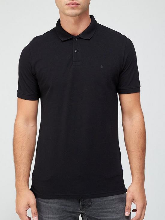 Jack & Jones Basic Polo Shirt - Black | very.co.uk