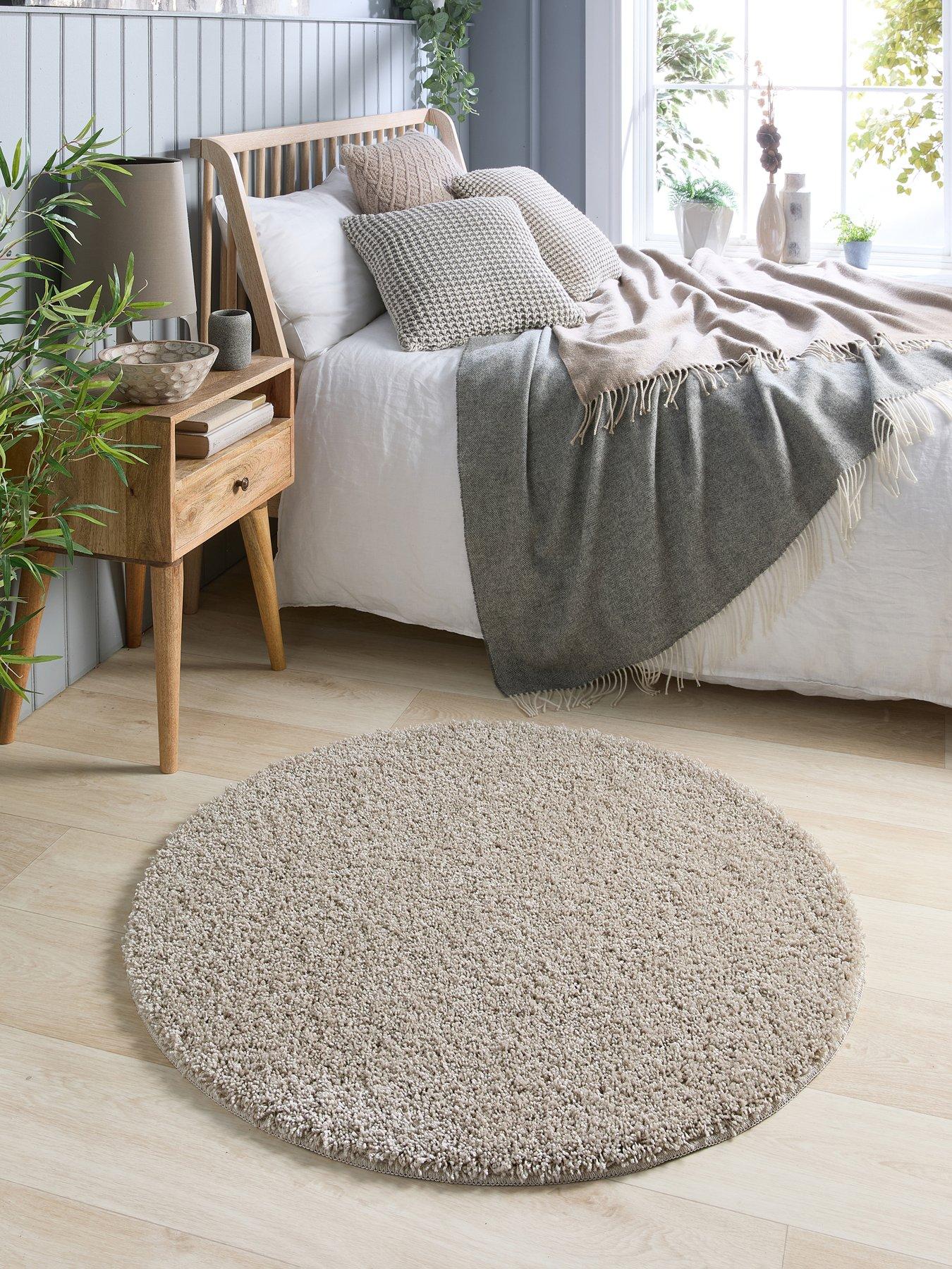undefined Washable Shaggy Circle Rug