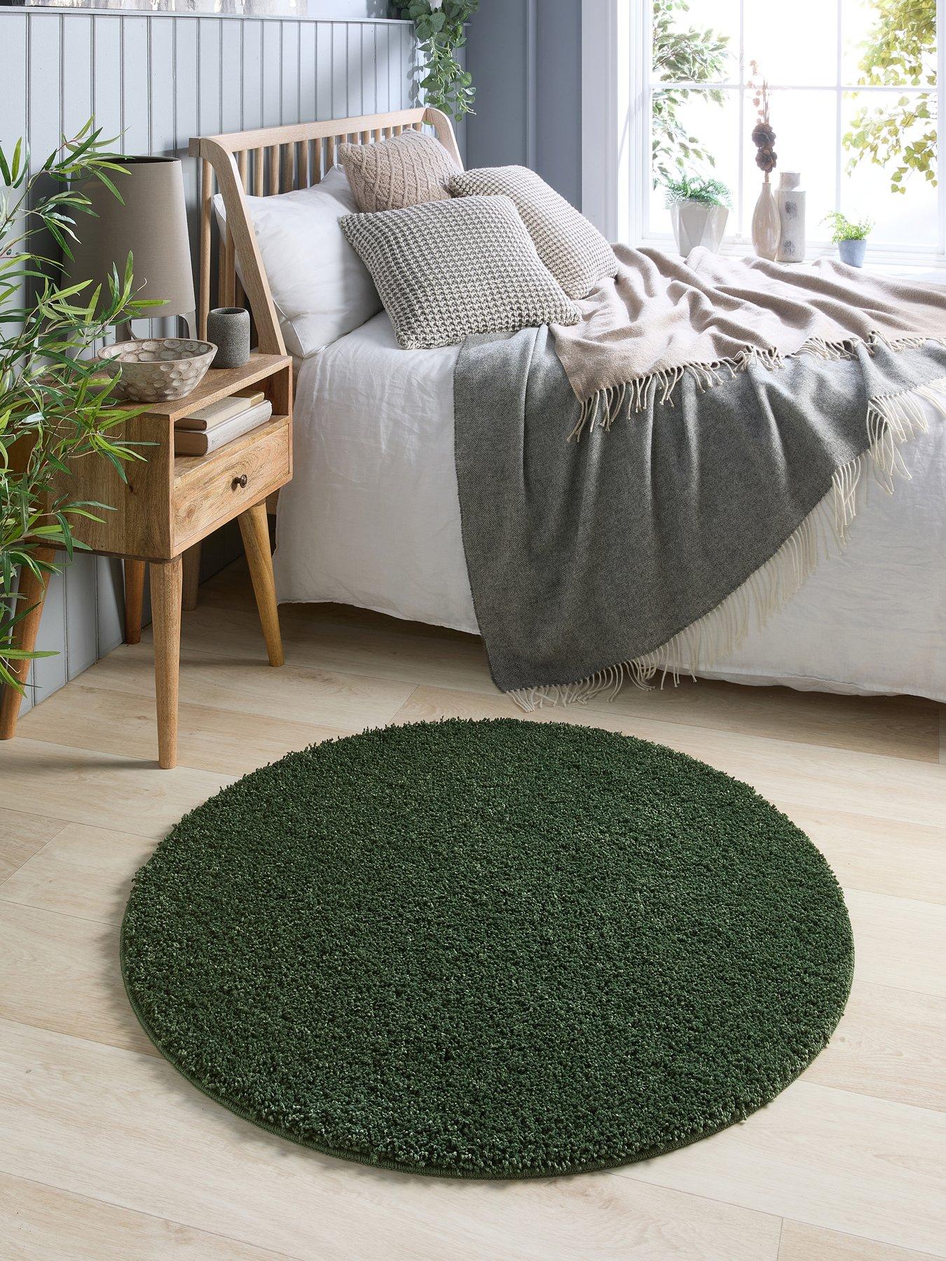 undefined Washable Shaggy Circle Rug