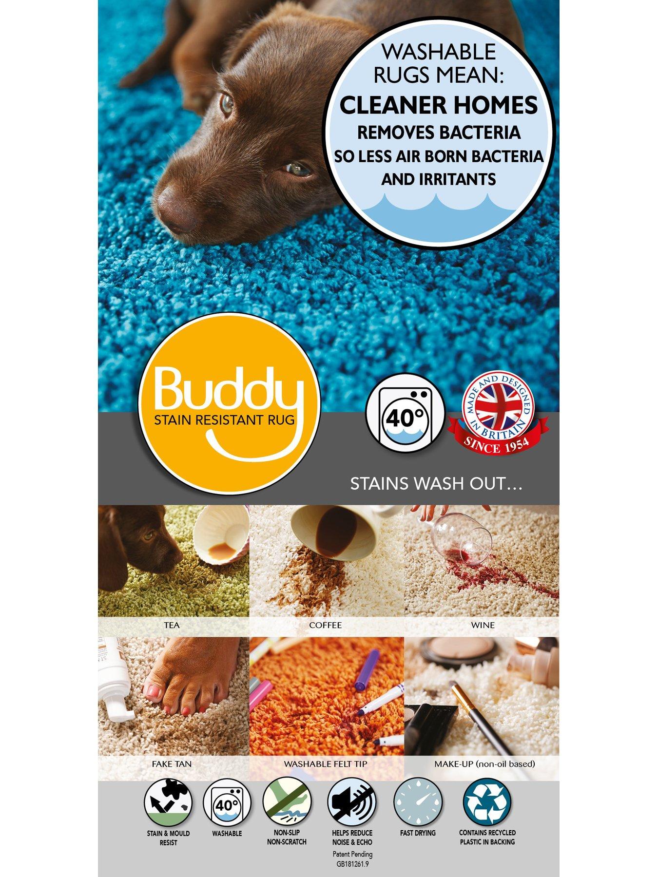Image 6 of 6 of Buddy Washable Shaggy Circle Rug