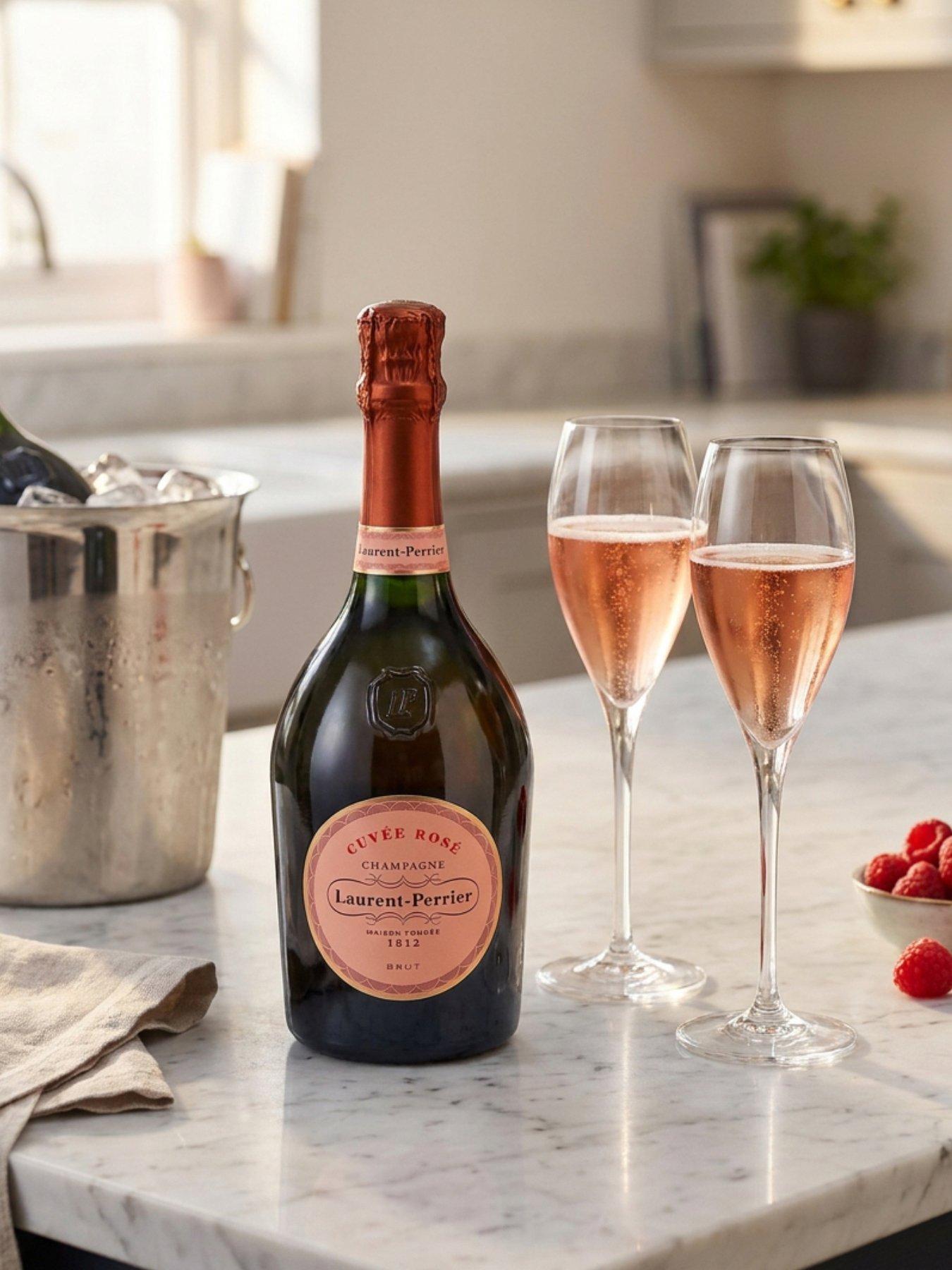 Laurent-Perrier Cuvée Rosé グラス付き Virgin Wines Champagne Laurent Perrier Cuvee Rose Brut 75cl (Vegan
