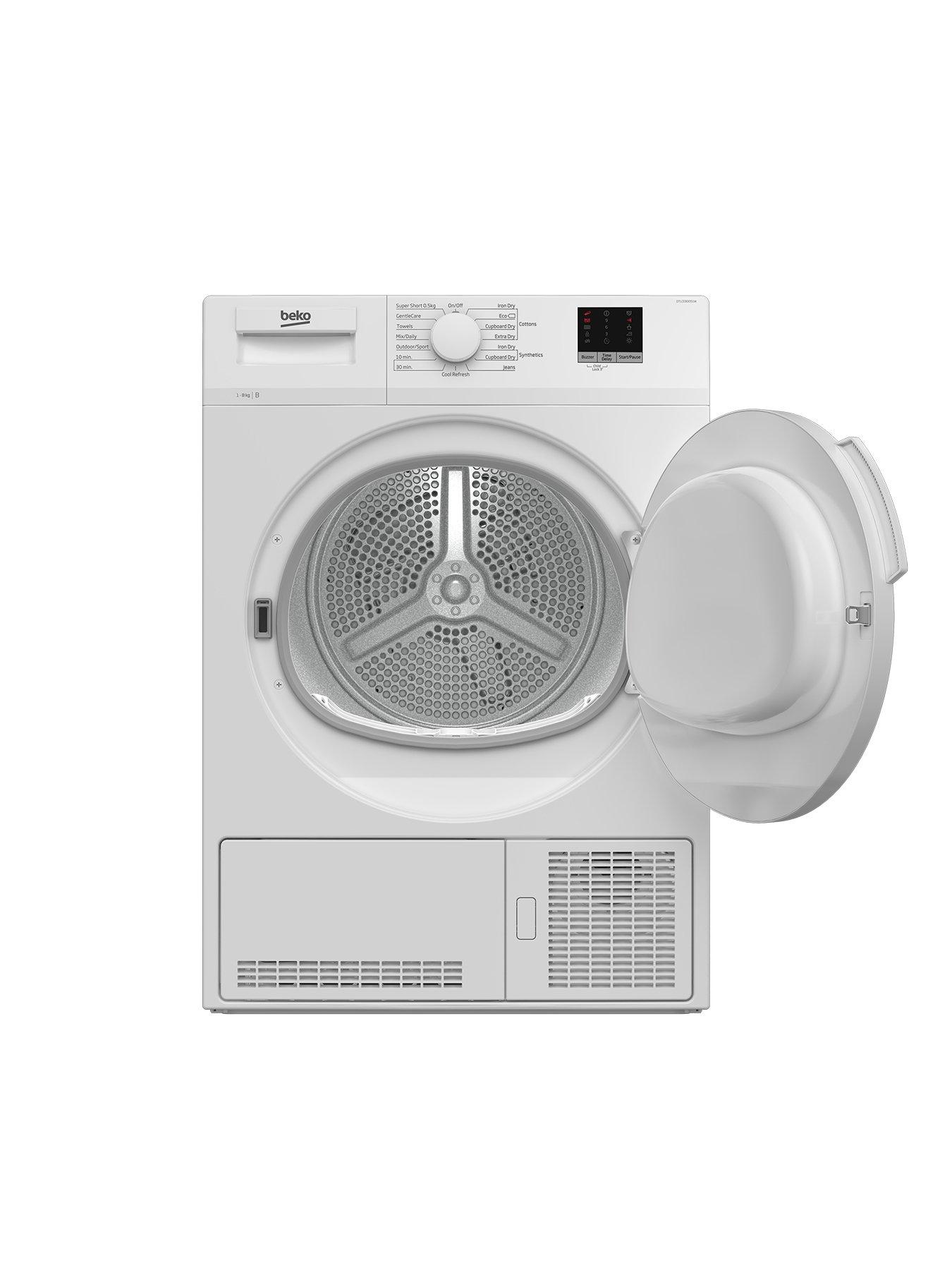 Beko dtlce80021w condenser tumble dryer sales