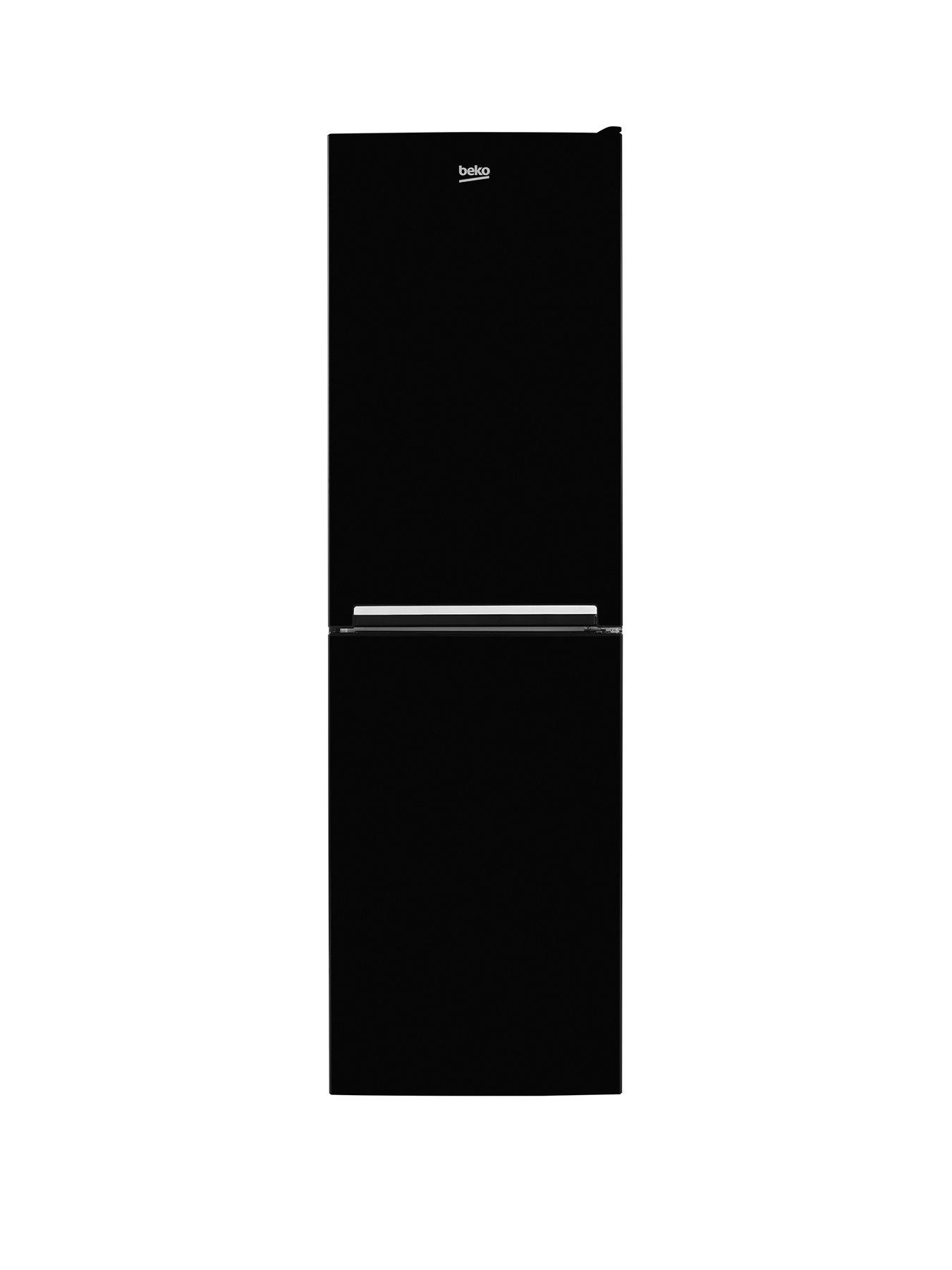 Product photograph of Beko Csg3582b 55cm Wide Fridge Freezer - Black from very.co.uk