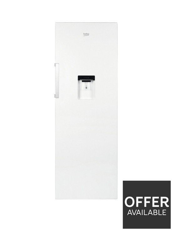 front image of beko-lsp3671dw-60cm-wide-tall-fridge-white
