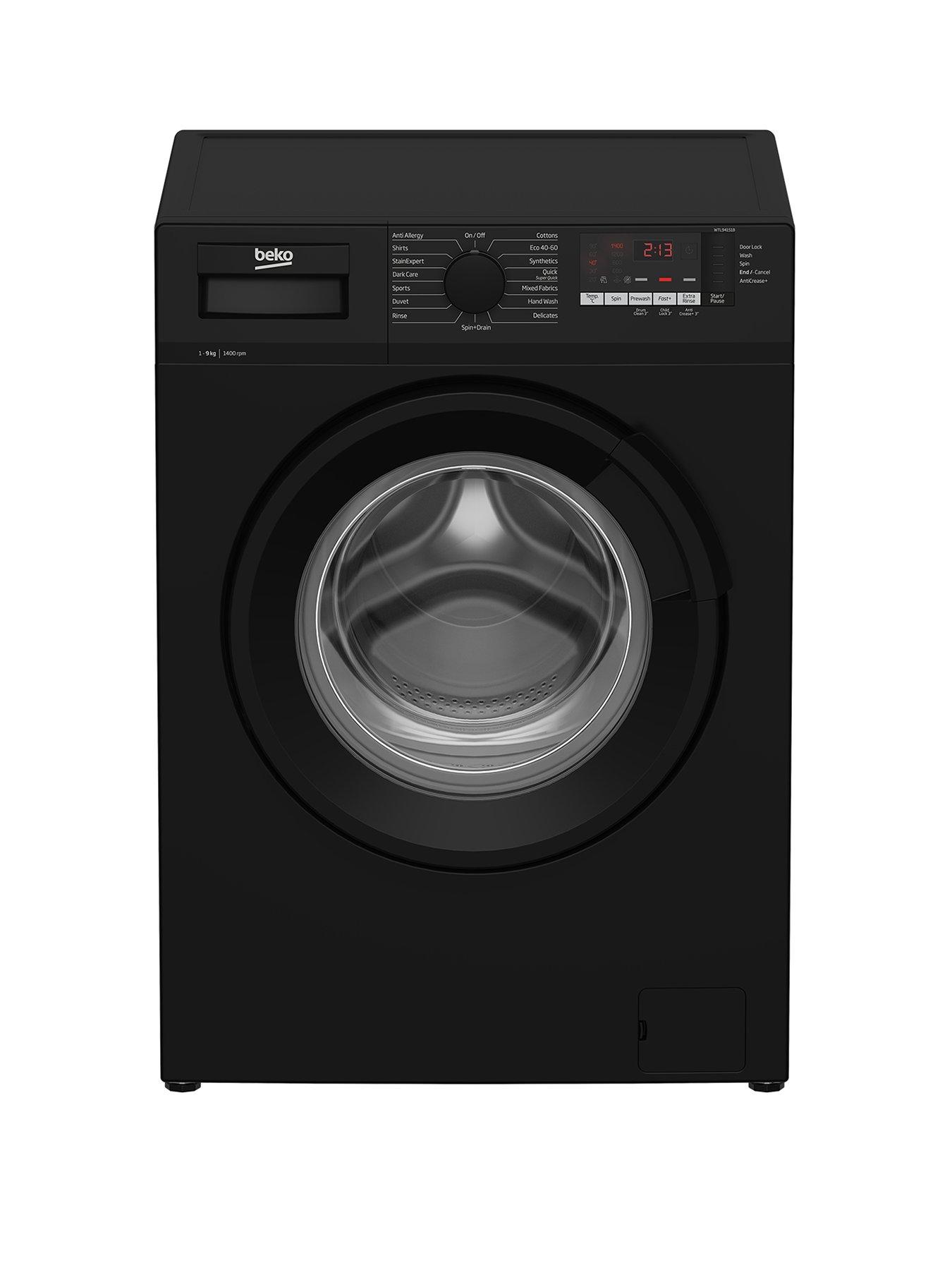 Beko Wtl94151B 9Kg Load, 1400 Spin Recycledtub Washing Machine - Black