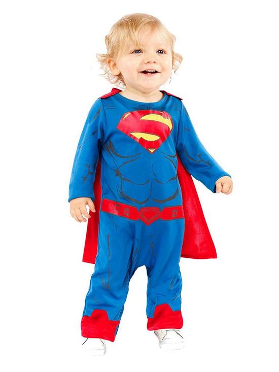 front image of superman-toddler-costume