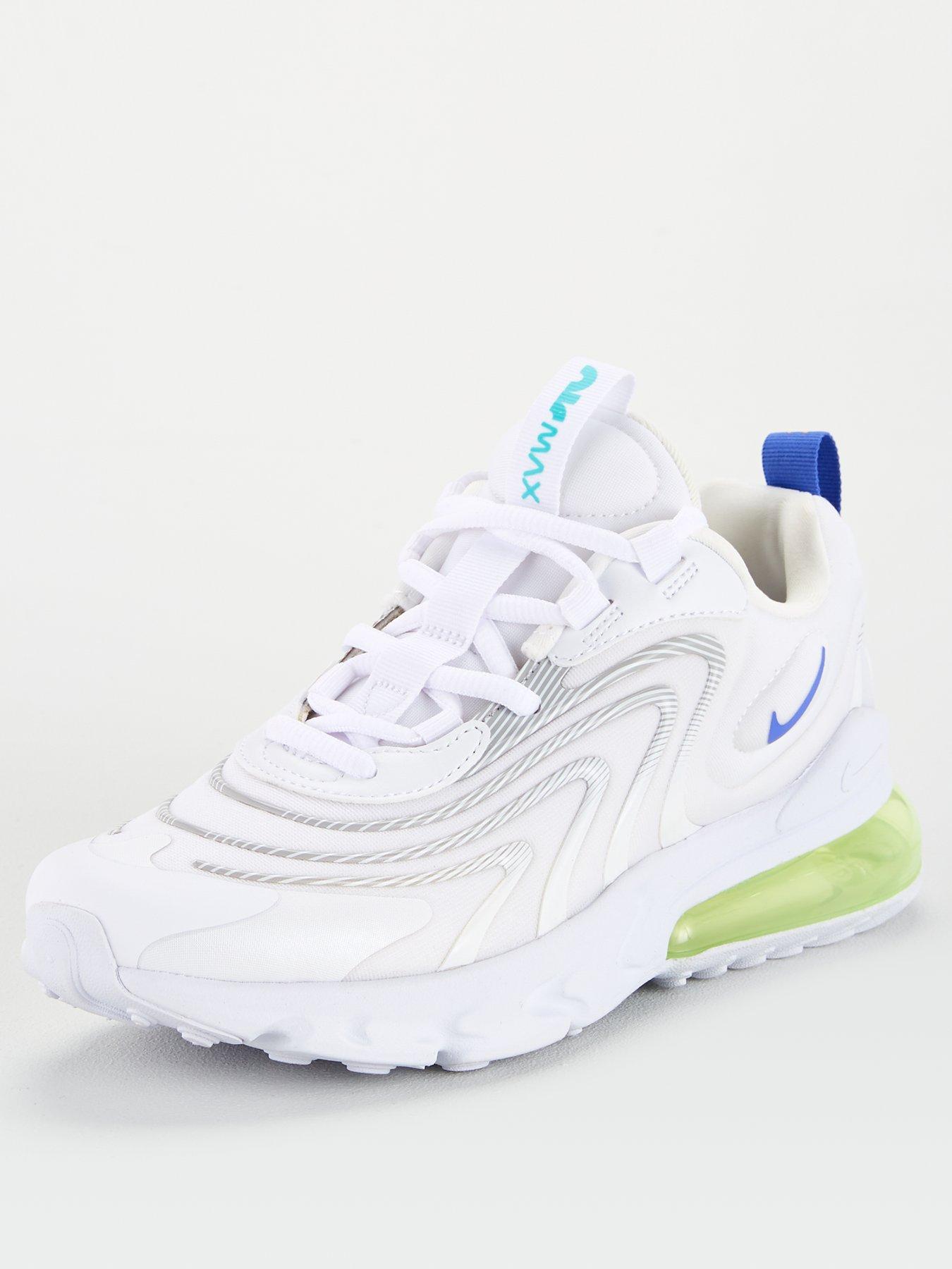 nike 270 react white green