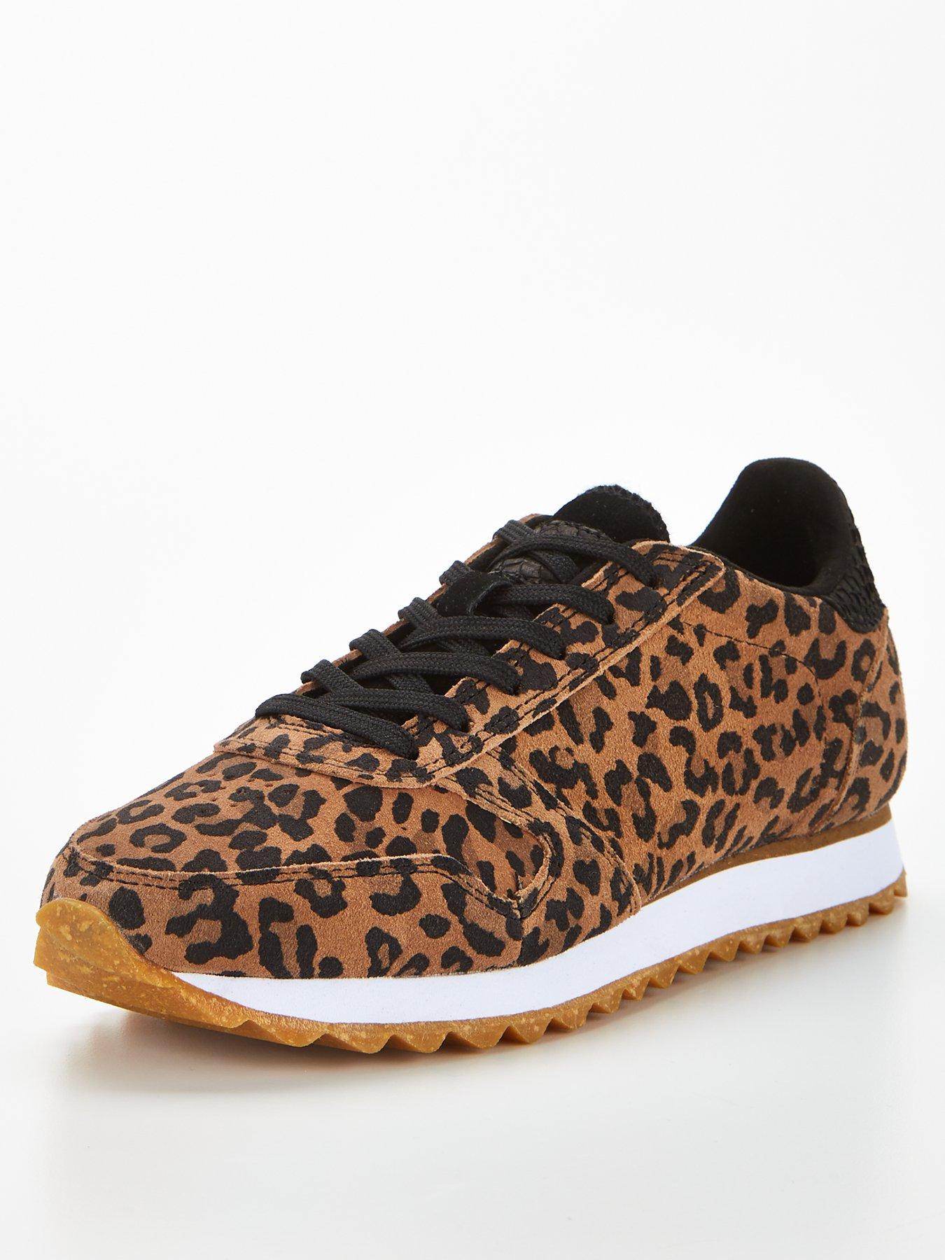 woden trainers leopard print